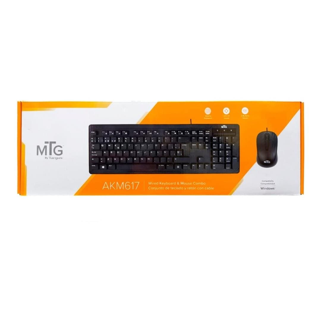 Targus MTG Wired Keyboard and Mouse Combo AKM617US