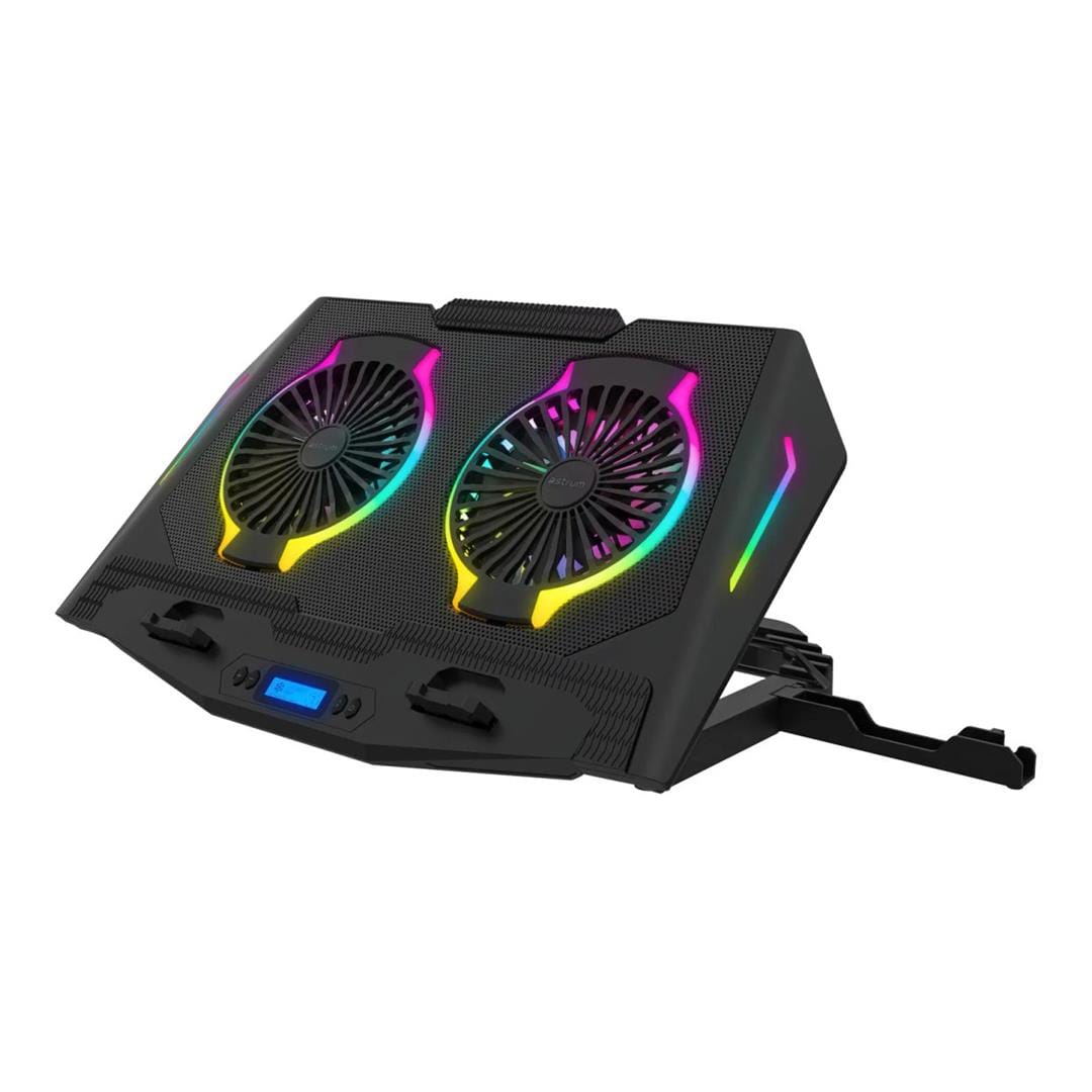 Astrum LCP172 17-inch Notebook Cooler with RGB Dual Fans Black ALCP172B