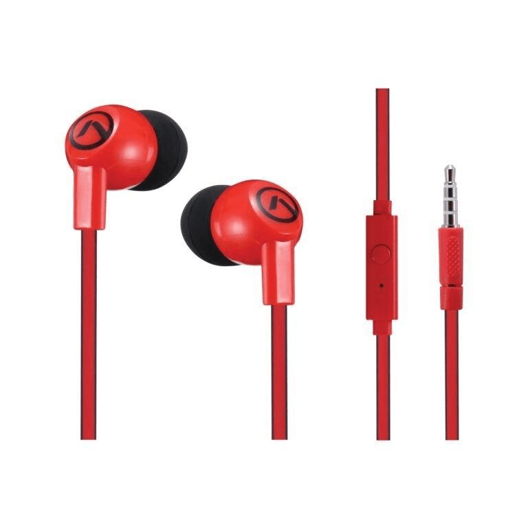 Amplify New Walk the Talk Series In-Ear Earphones Red Black AM-1000-RDBK