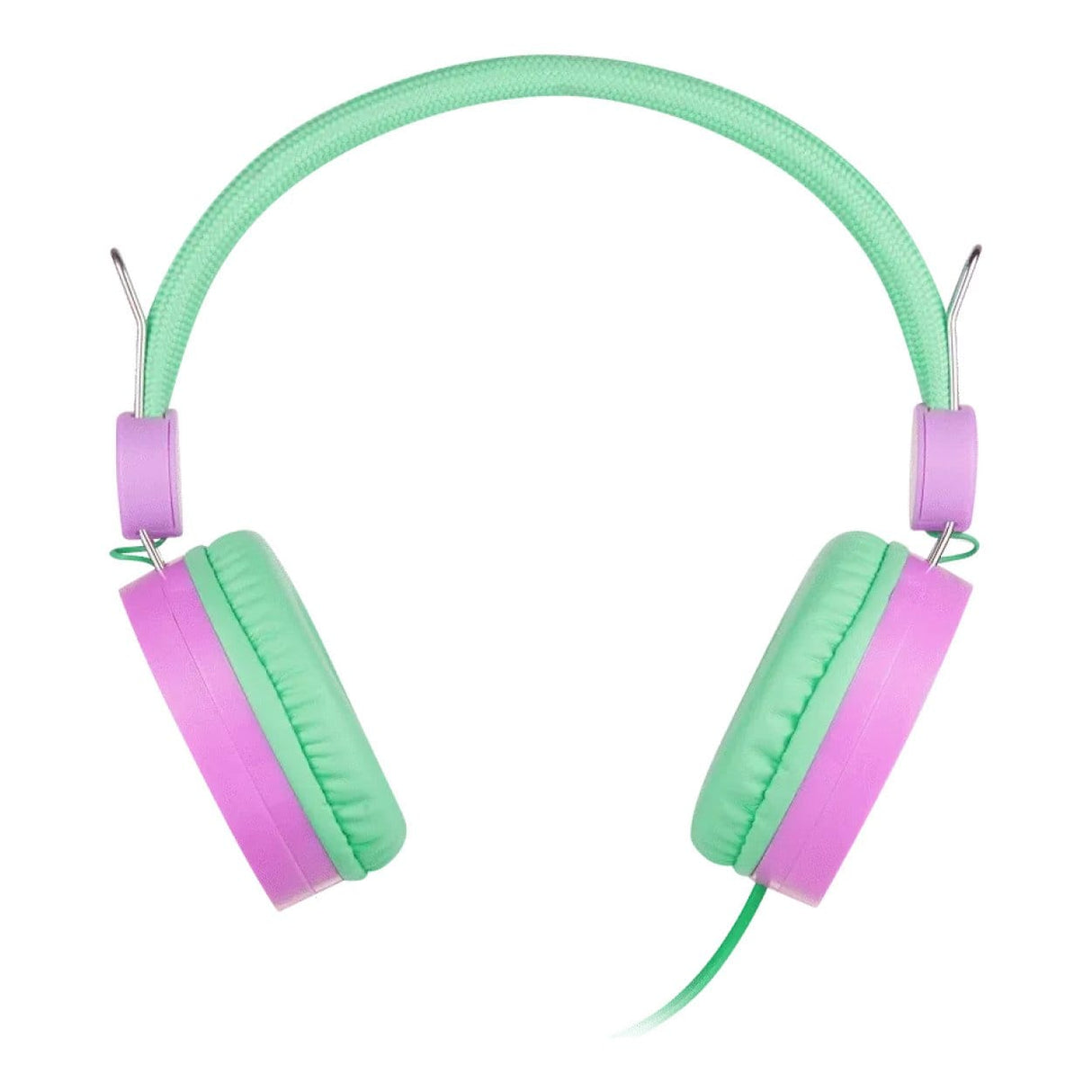 Amplify Kids Adventure Auxiliary Headphone Green and Pink AM-10903-MT