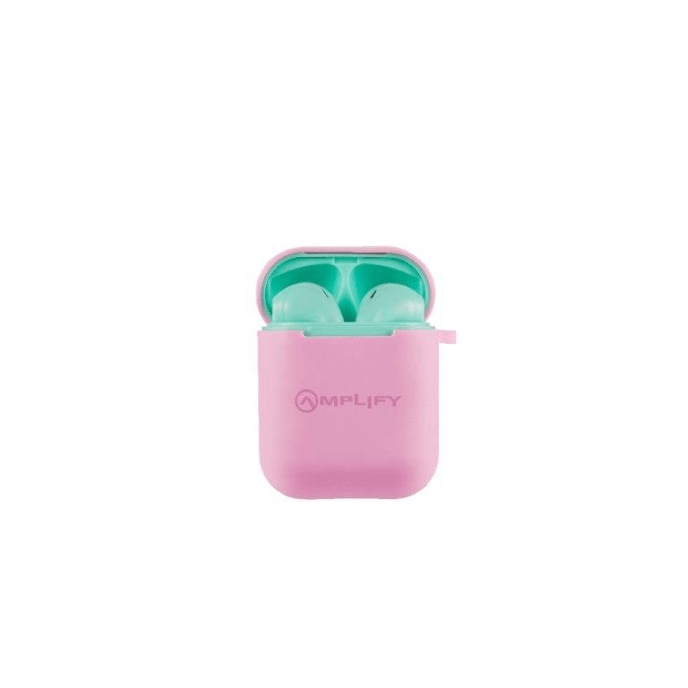 Amplify Buds Series True Wireless Earphones Green Pink AM-1119-GRPK