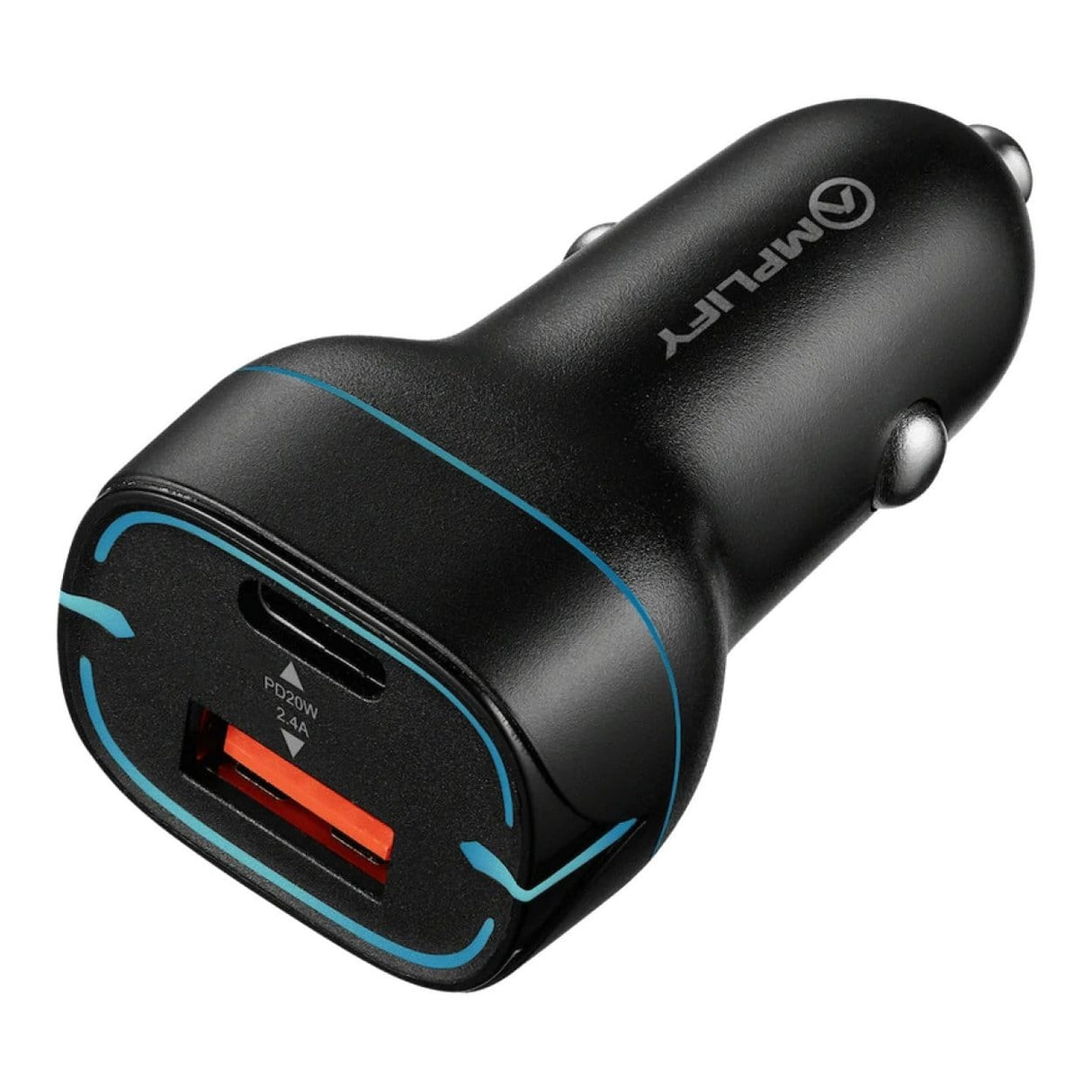 Amplify Volto Series 32W Dual Car Charger Black AM-5002-BK