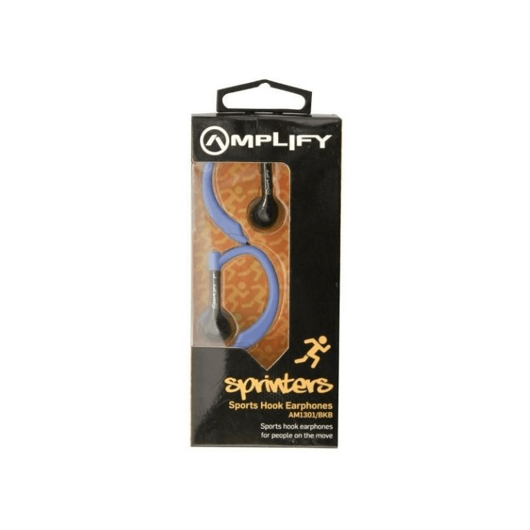 Amplify Sprinters Sports Hook Earphones Black Blue AM1301-BKB