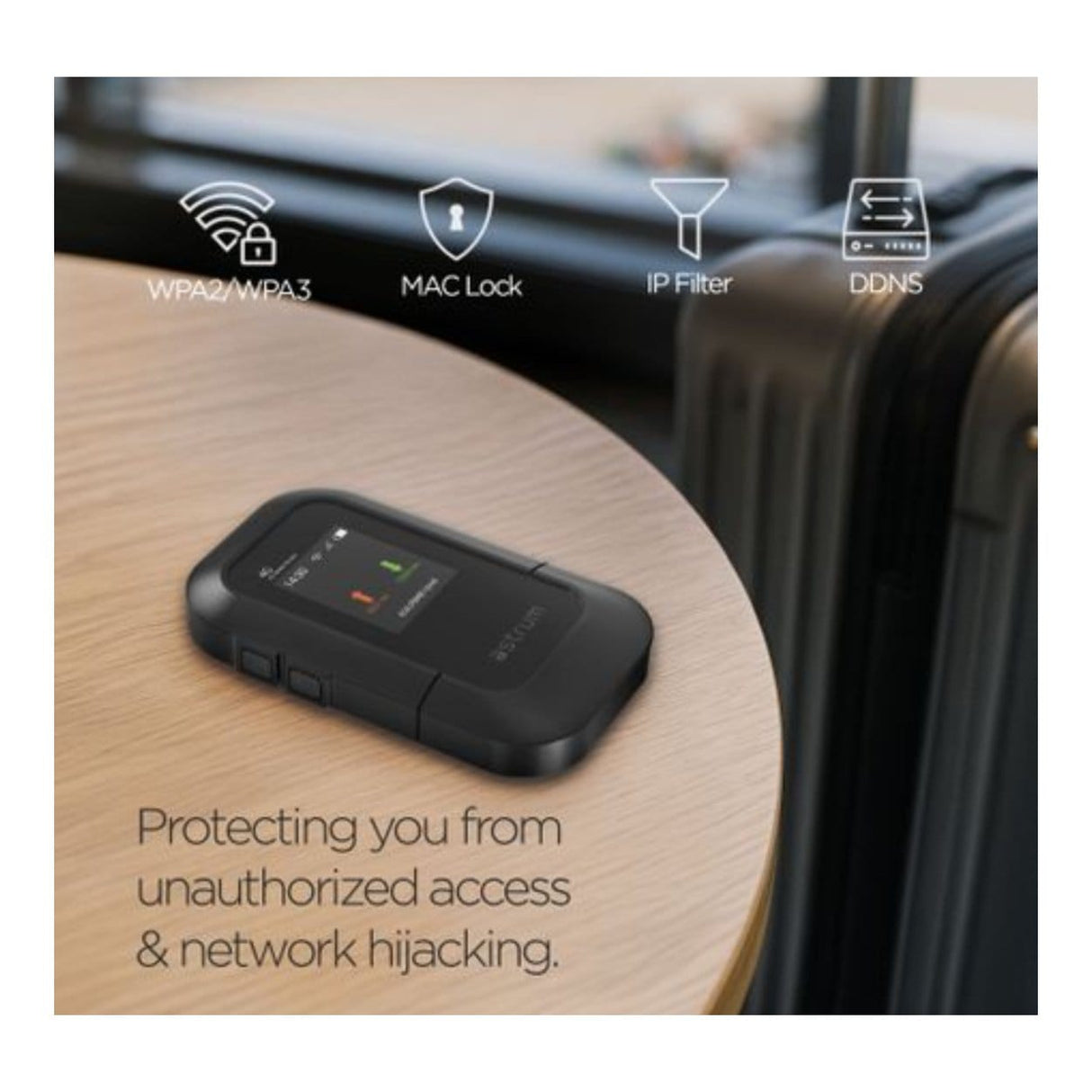 Astrum WL510 3000mAh 4G 150Mbps LTE MI-FI Router AMFWL510B
