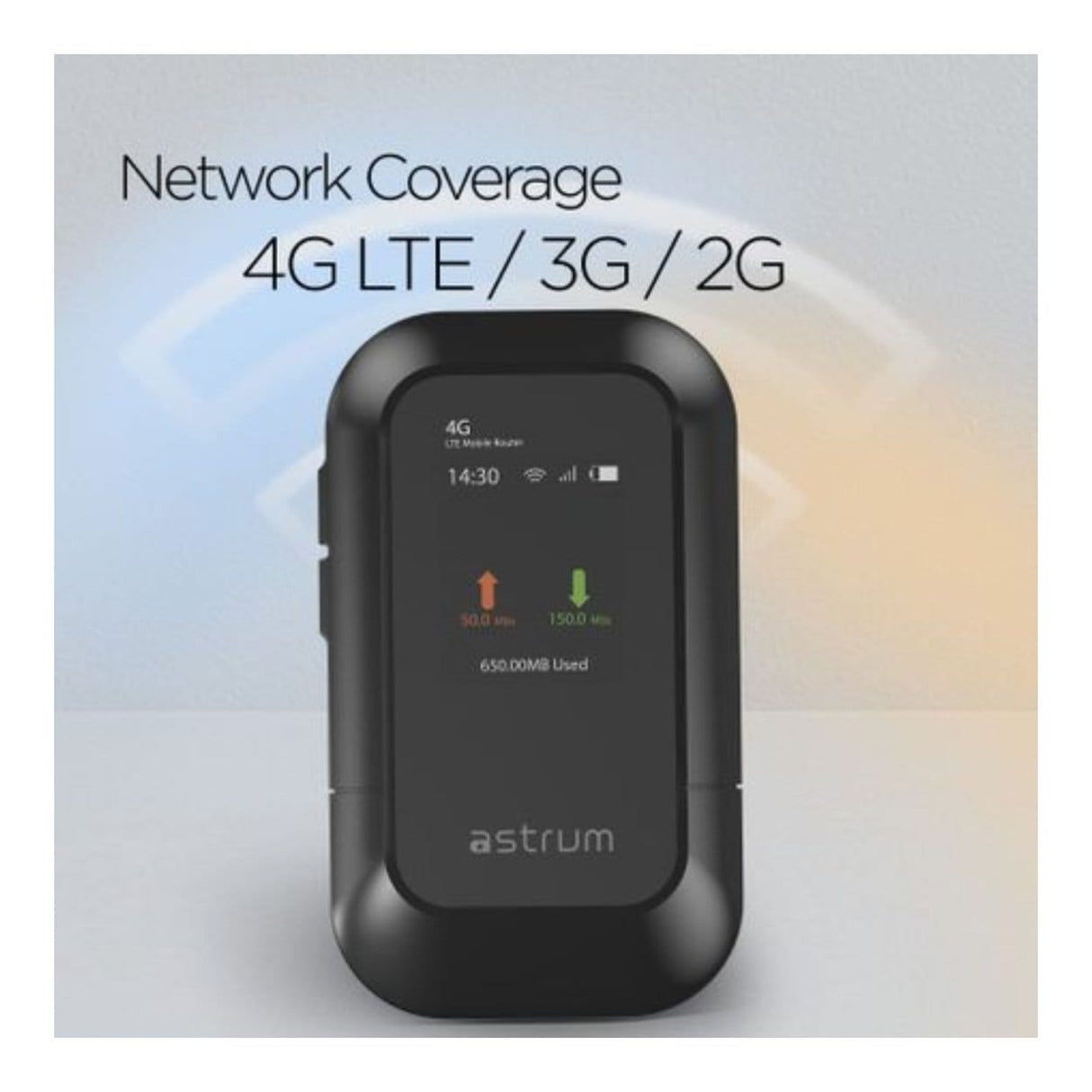Astrum WL510 3000mAh 4G 150Mbps LTE MI-FI Router AMFWL510B