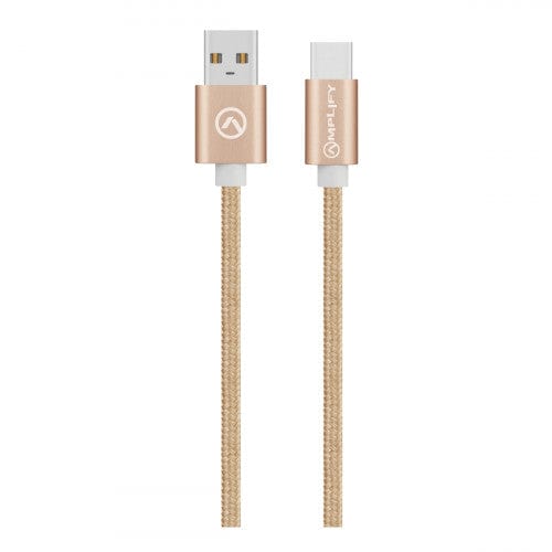 Amplify Linked Series 2m USB Type-C Cable Gold AMP-20004-GD