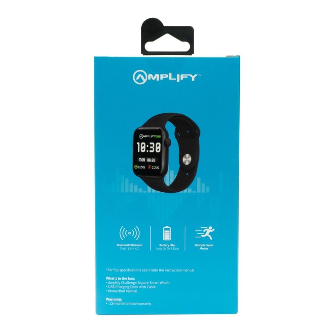 Amplify Challenge Series Square Smartwatch Black AMP-5071-BK (V1)
