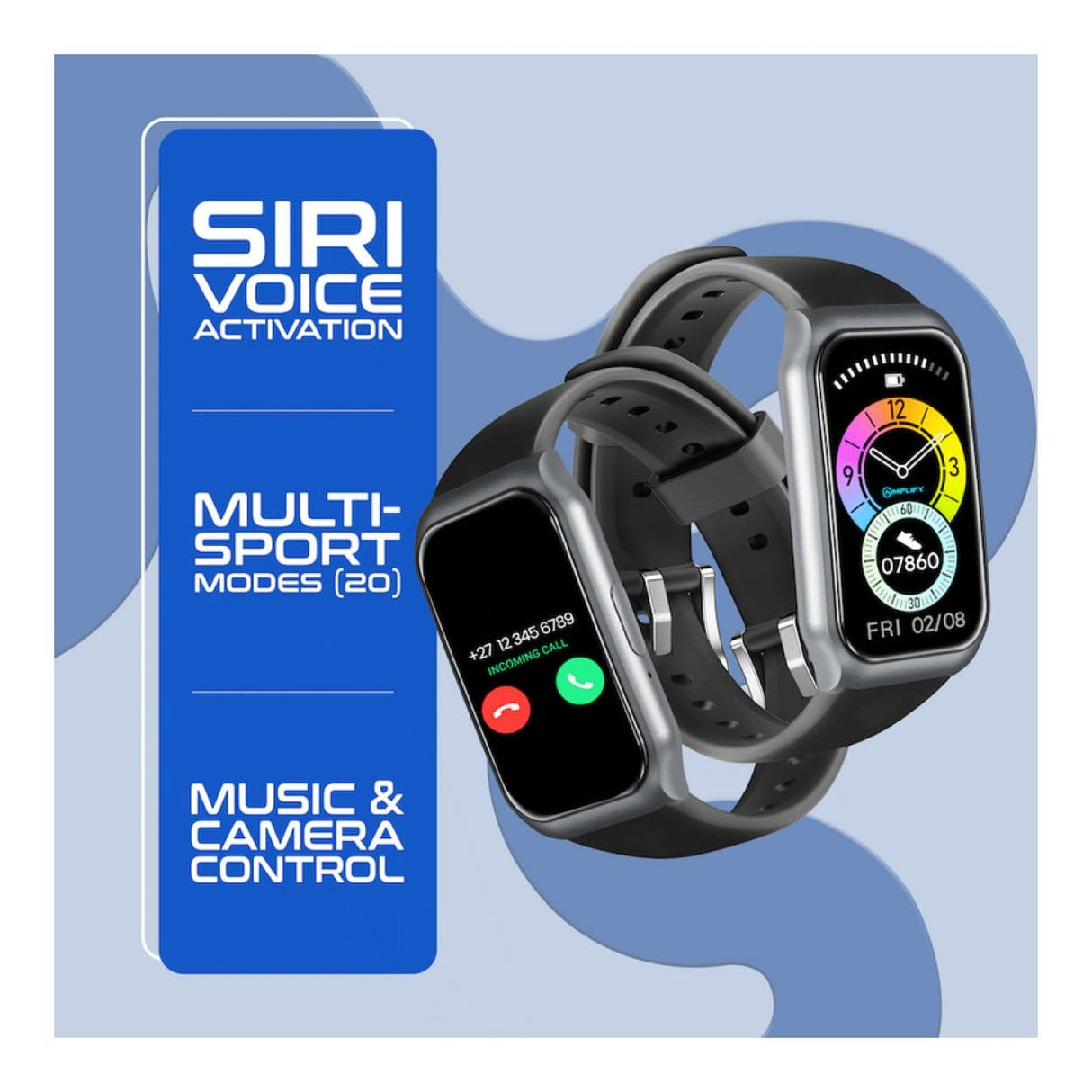 Amplify Lyra Series Smartwatch Black AMP-5117-BK