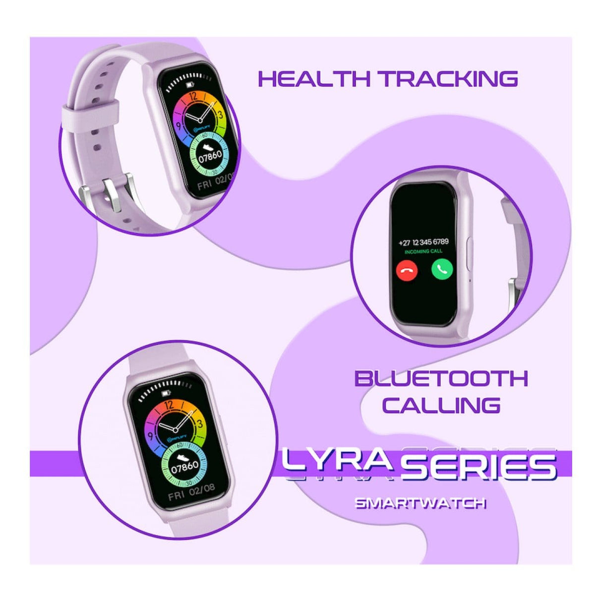 Amplify Lyra Series Smartwatch Purple AMP-5117-PL