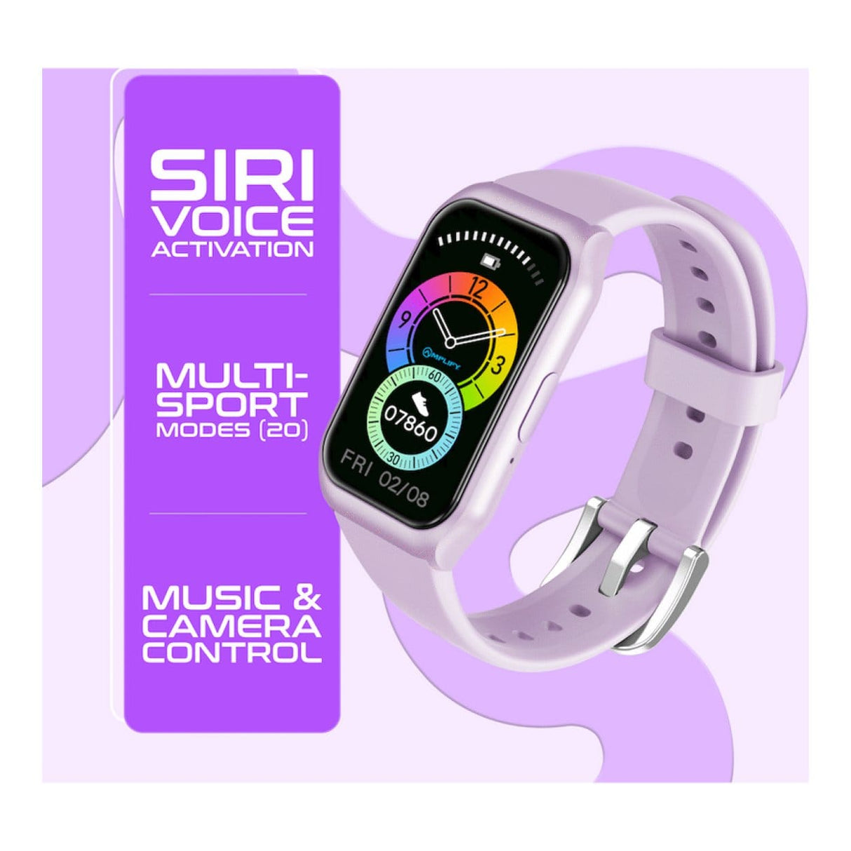 Amplify Lyra Series Smartwatch Purple AMP-5117-PL