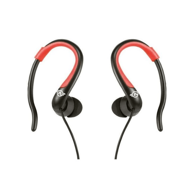 Amplify Sport Rapid Series Earbuds with Pouch Black Red AMS-1303-BKRD