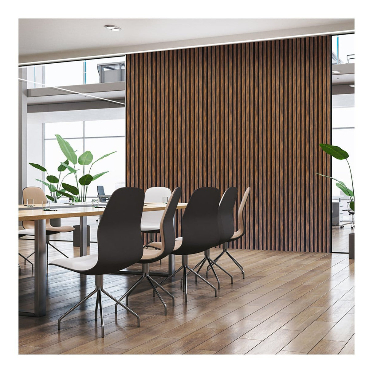 Parrot 600x2400mm Slatted Wall Panel Ebony AP0624EB