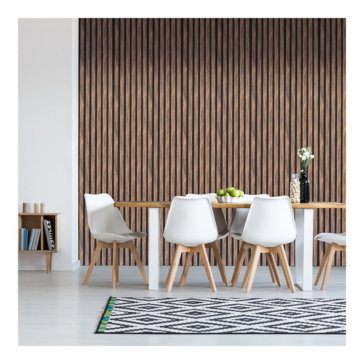 Parrot 600x2400mm Natural Walnut Slatted Wall Panel AP0624NW