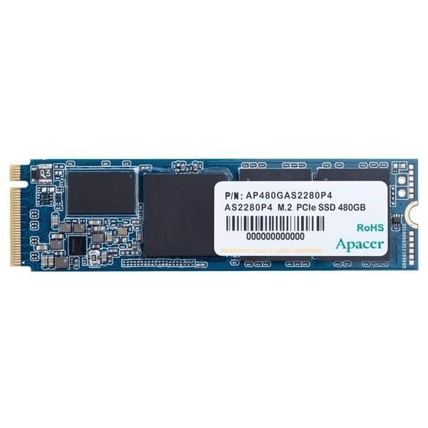 Apacer AS2280P4 M.2 480GB PCI Express 3.0 3D TLC NVMe Internal SSD AP480GAS2280P4-1