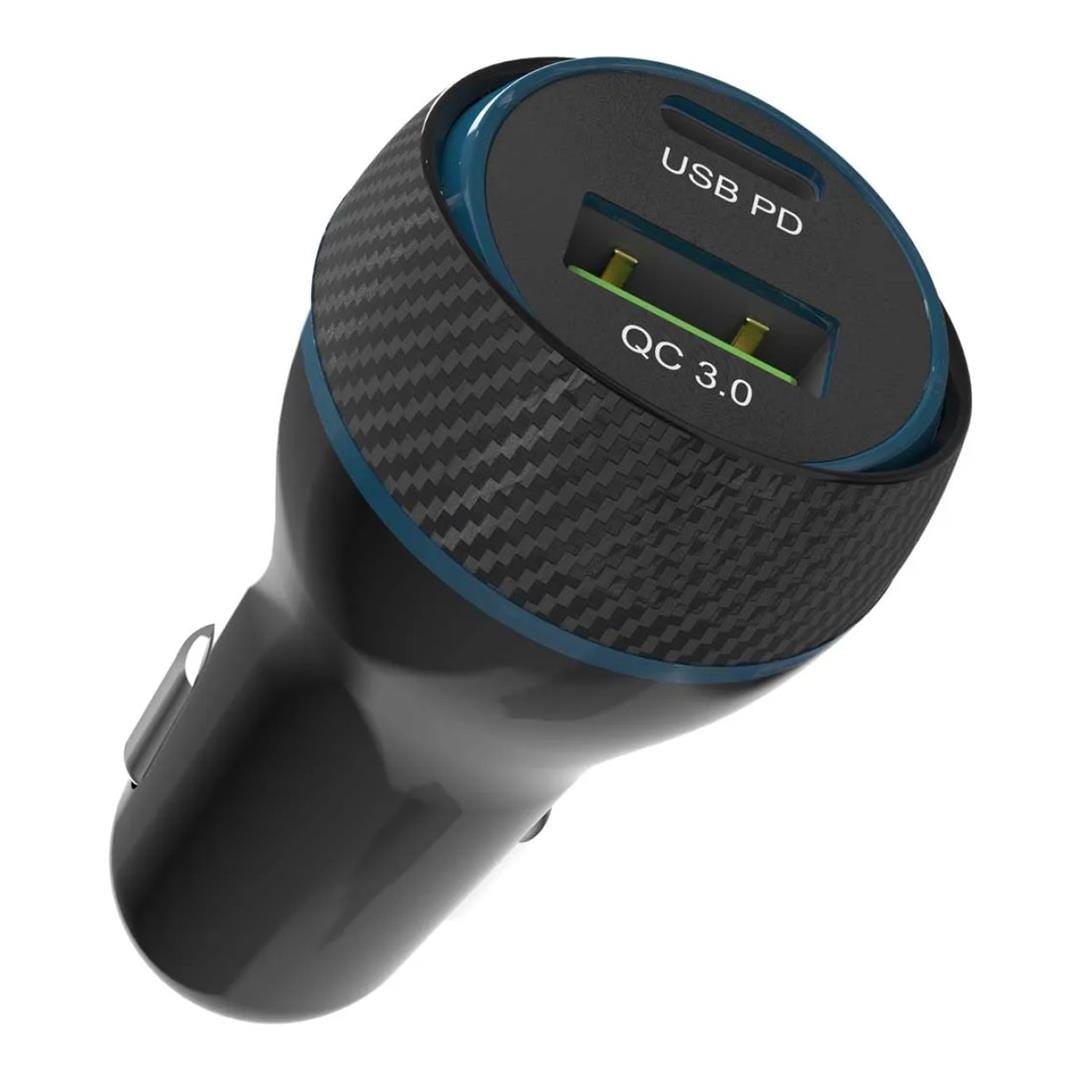 Adam Elements OMNIA C1+ 2-in-1 45W Universal Car Charger Black APAADC1PBK