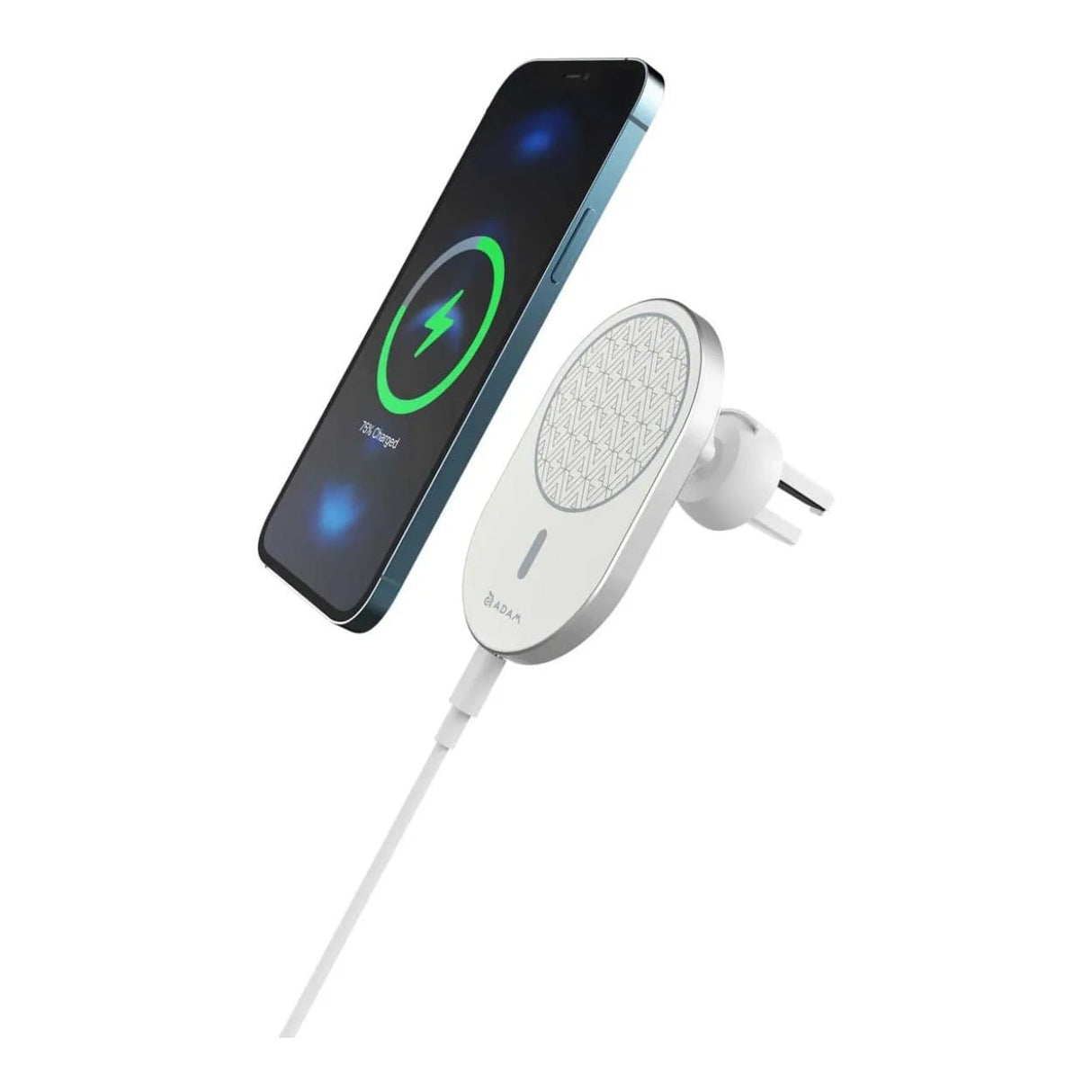 Adam Elements OMNIA C2 MagSafe Magnetic Wireless Car Charger for iPhone White APAADC2WH