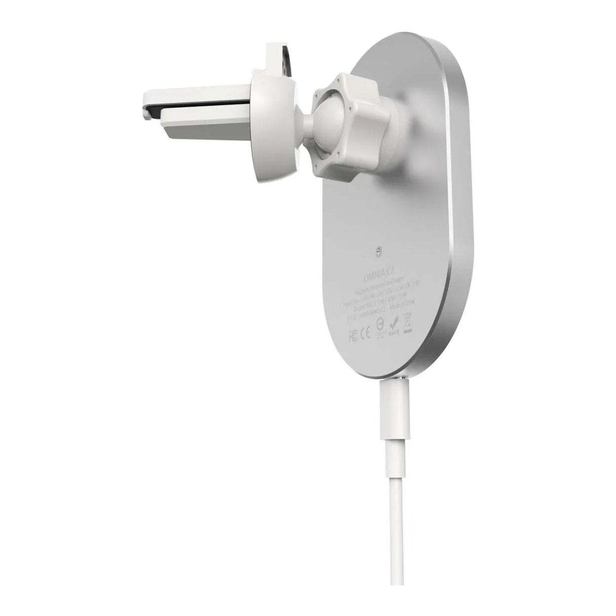 Adam Elements OMNIA C2 MagSafe Magnetic Wireless Car Charger for iPhone White APAADC2WH