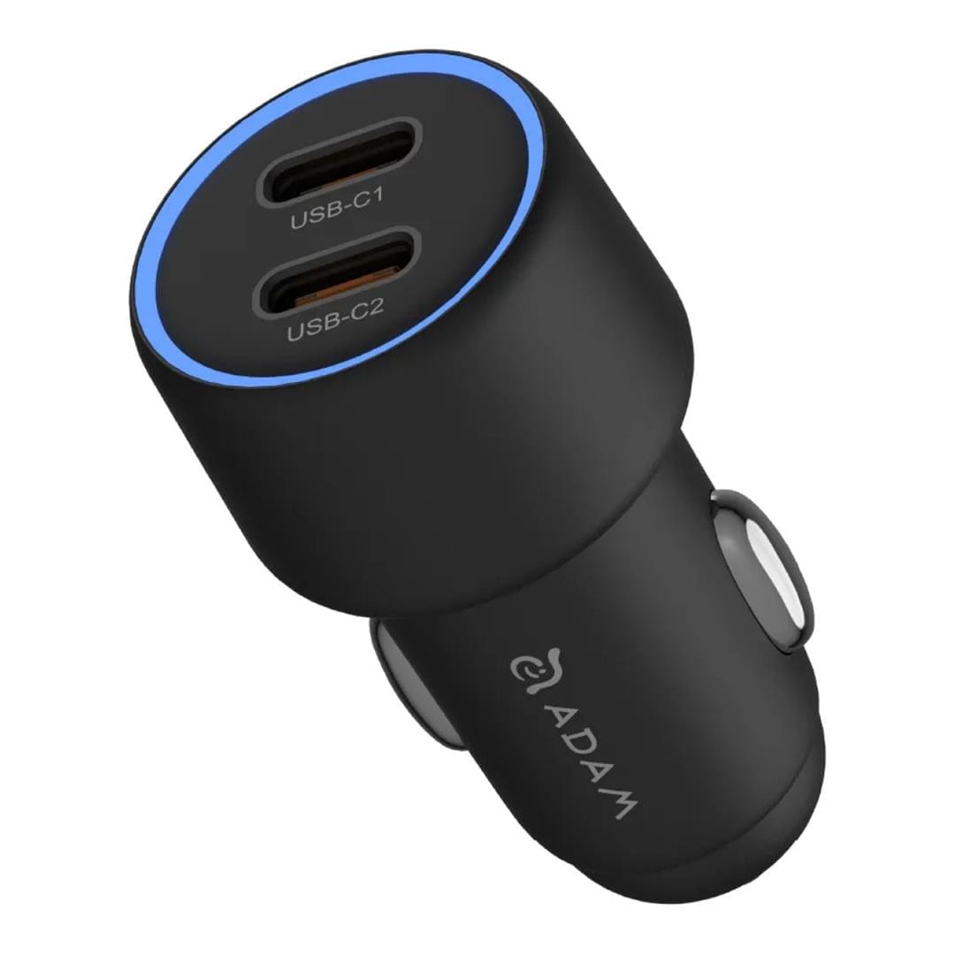 Adam Elements OMNIA C40 Dual Type-C 40W Car Charger Black APAADC40BK