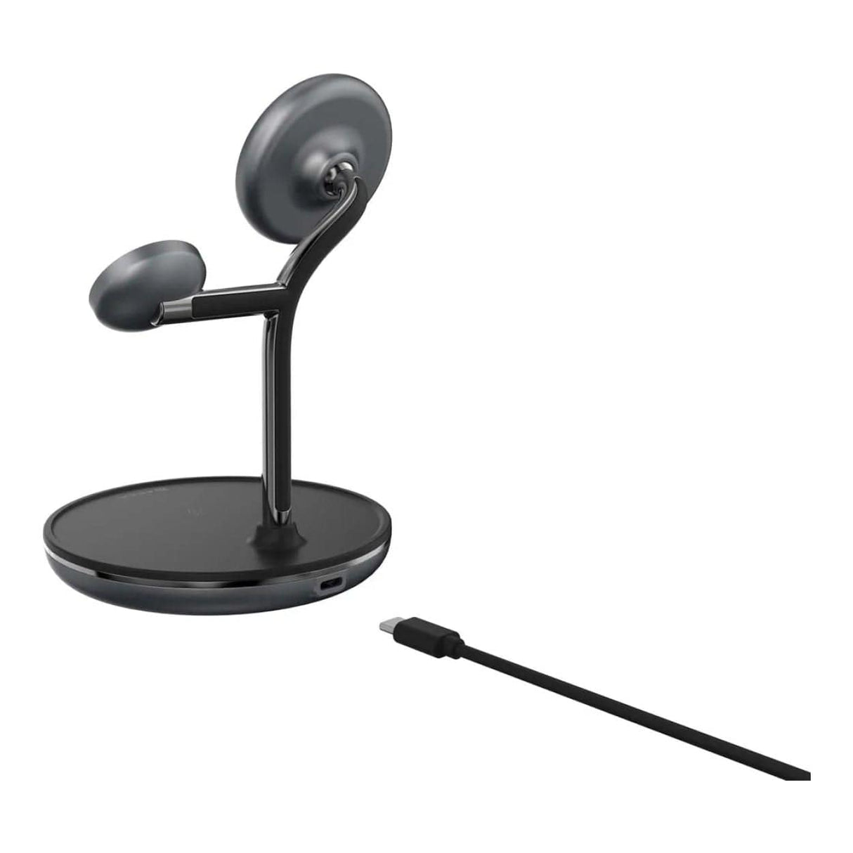 Adam Elements OMNIA M3+ 3-in-1 Wireless Charging Station Black APAADM3PUSBK