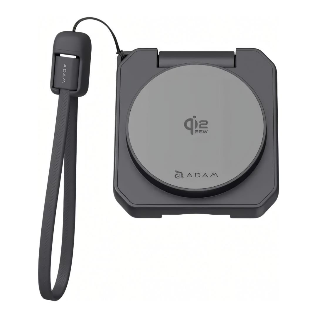 Adam Elements MAG 25 Qi2 25W 2-in-1 Pocket Charging Stand - Grey APAADMAG25GY