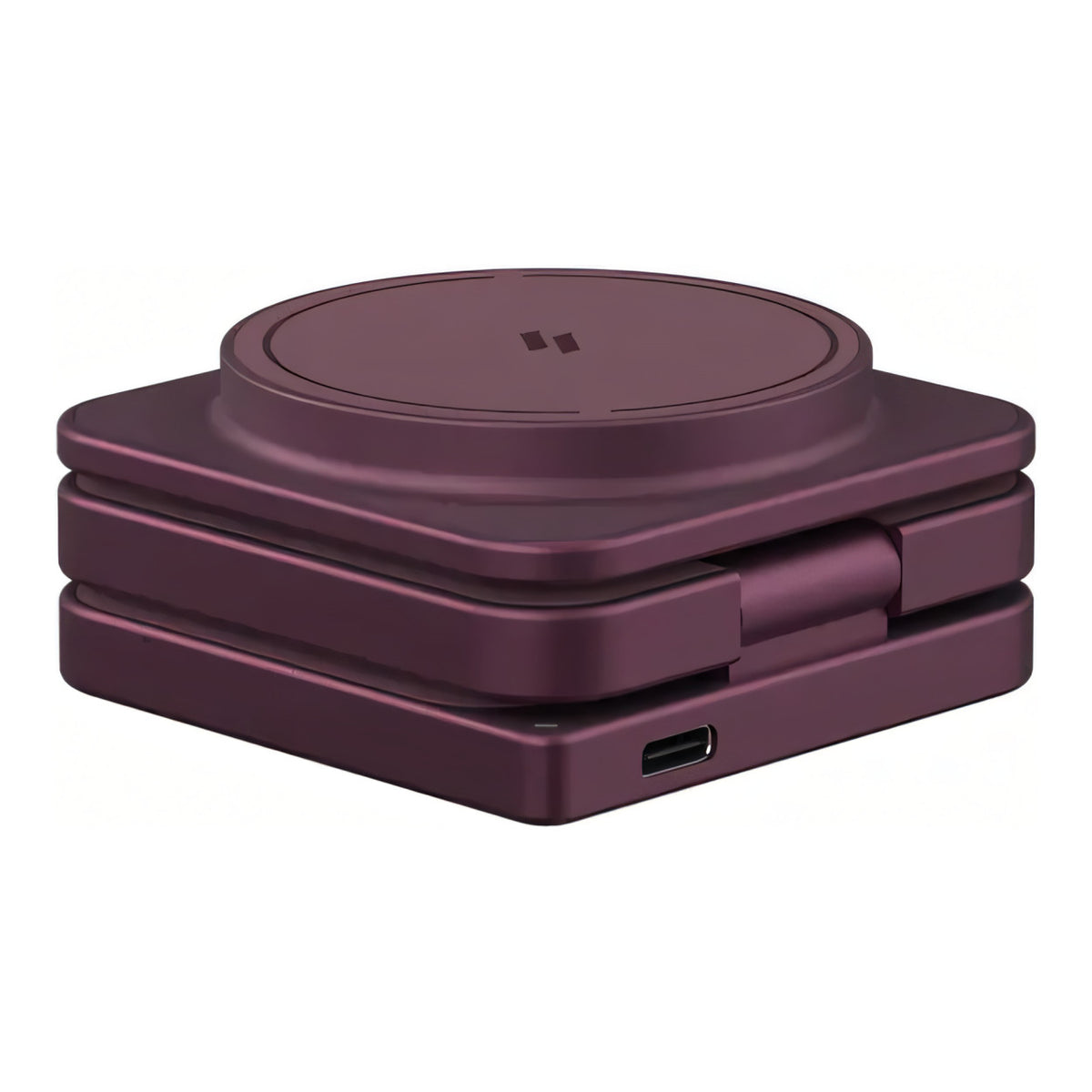 Adam Elements Mag 3 Ultra Qi2 3-in-1 Foldable Charging Station - Burgandy APAADMAG3ULBG