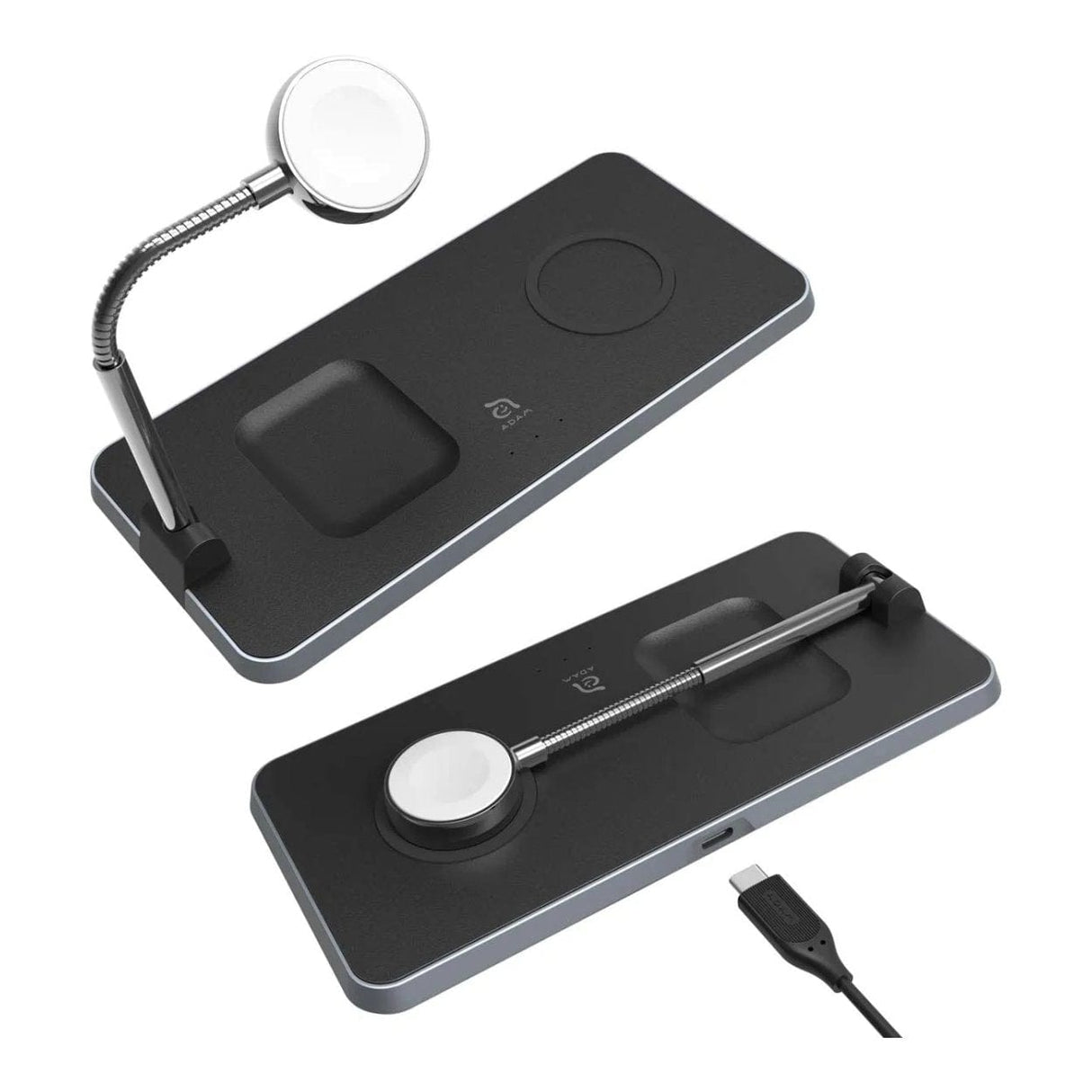 Adam Elements OMNIA Q3 3-in-1 Wireless Charging Station Black APAADQ3BK