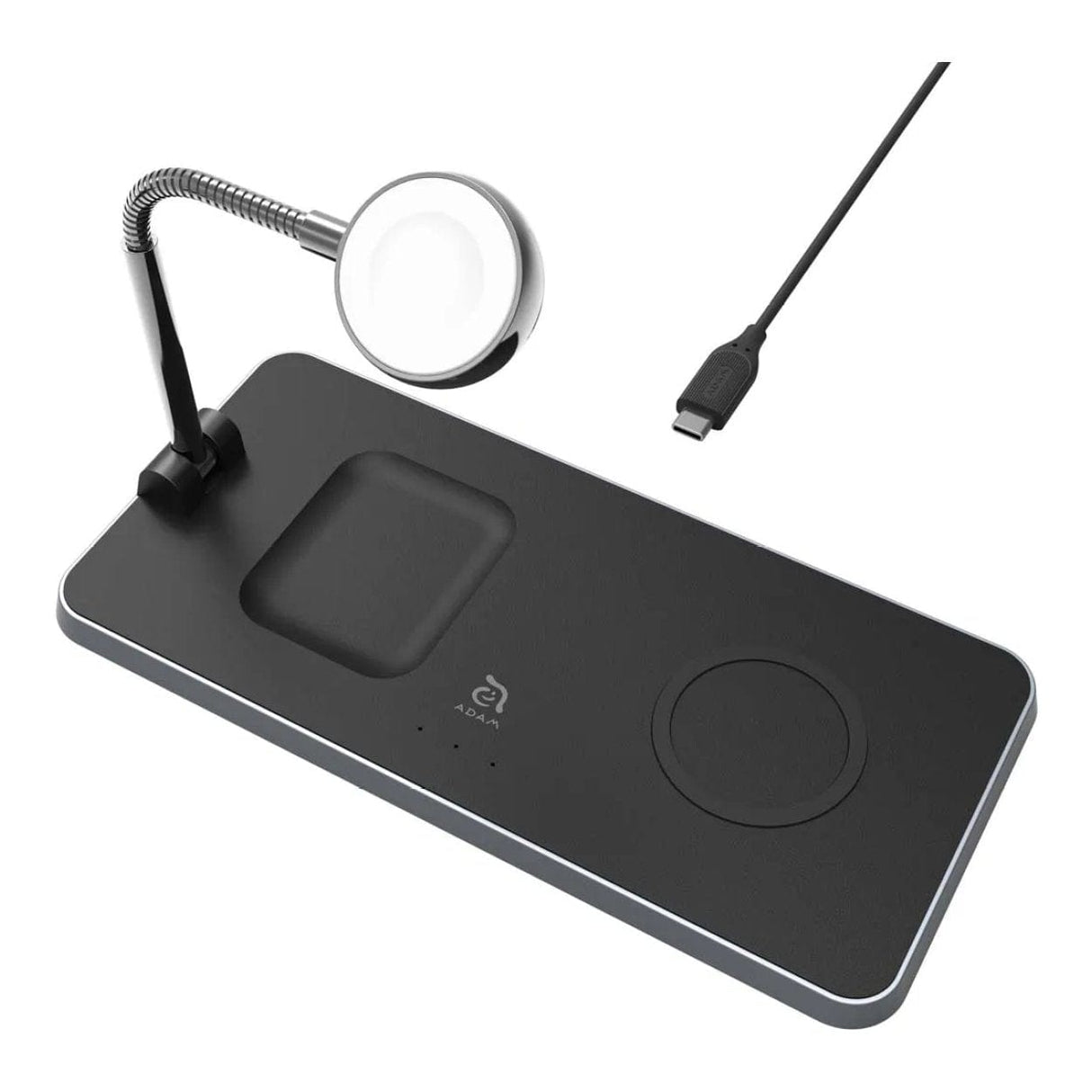 Adam Elements OMNIA Q3 3-in-1 Wireless Charging Station Black APAADQ3BK