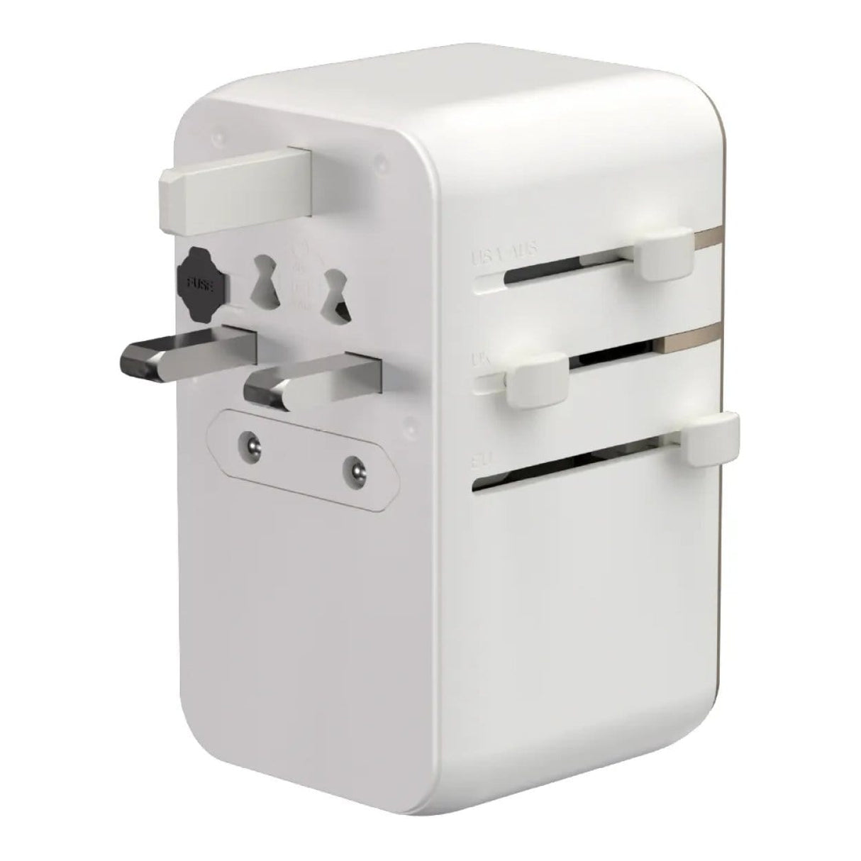 Adam Elements T100L 100W Universal Travel Adapter with Built-In Type-C Cable White APAADT100LWH