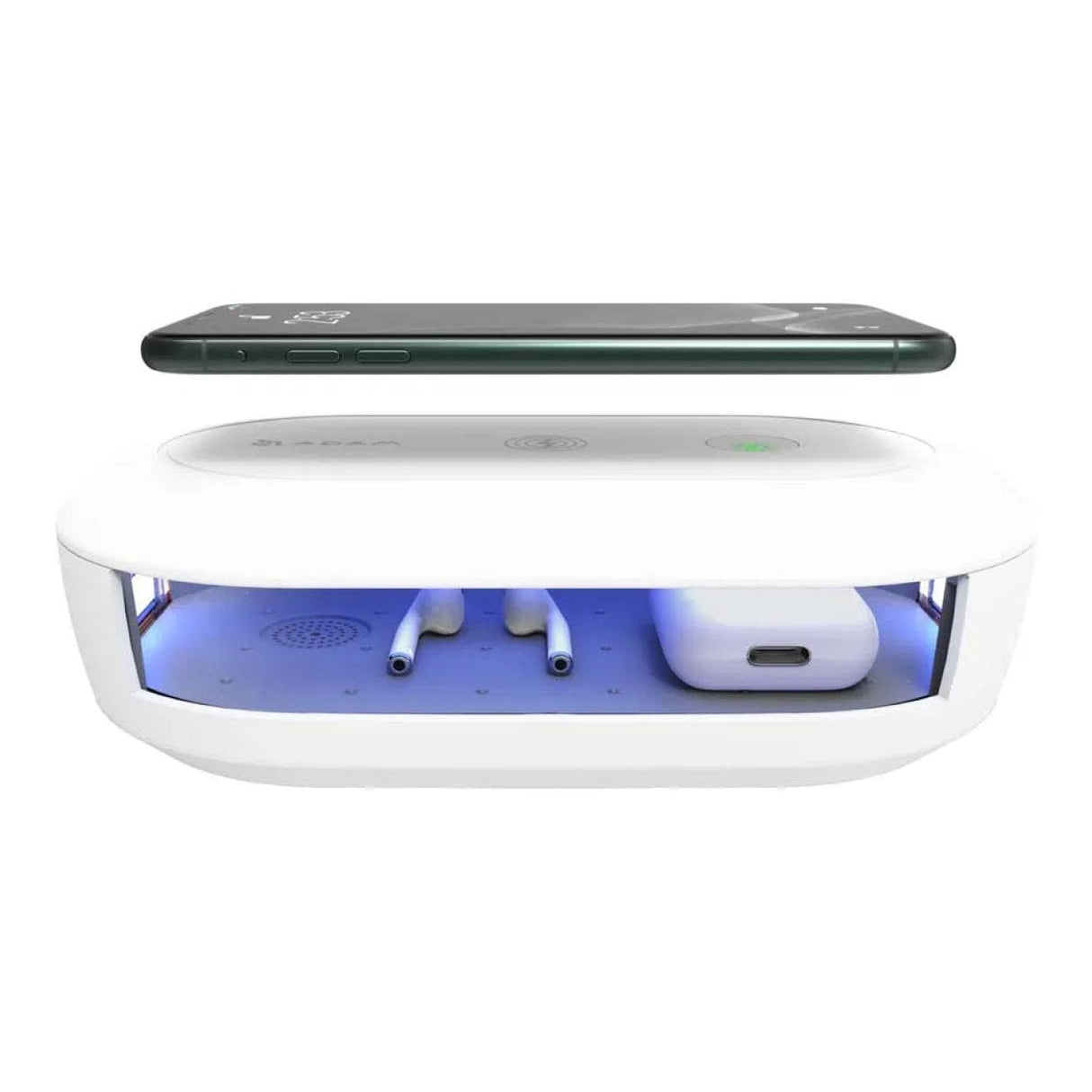 Adam Elements OMNIA UVC+ UV Ozone Sterilizer Box with Fast Wireless Charger White