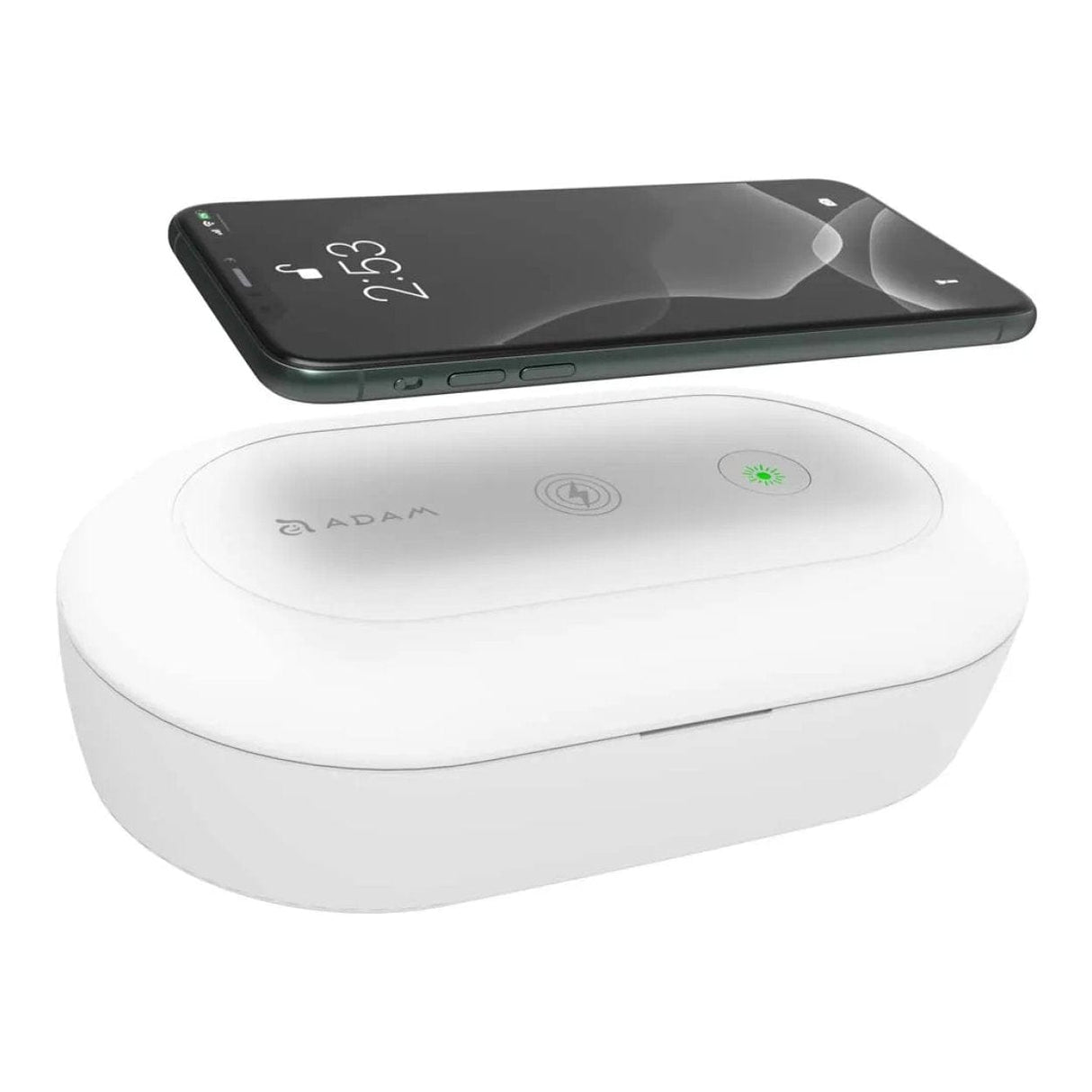 Adam Elements OMNIA UVC+ UV Ozone Sterilizer Box with Fast Wireless Charger White