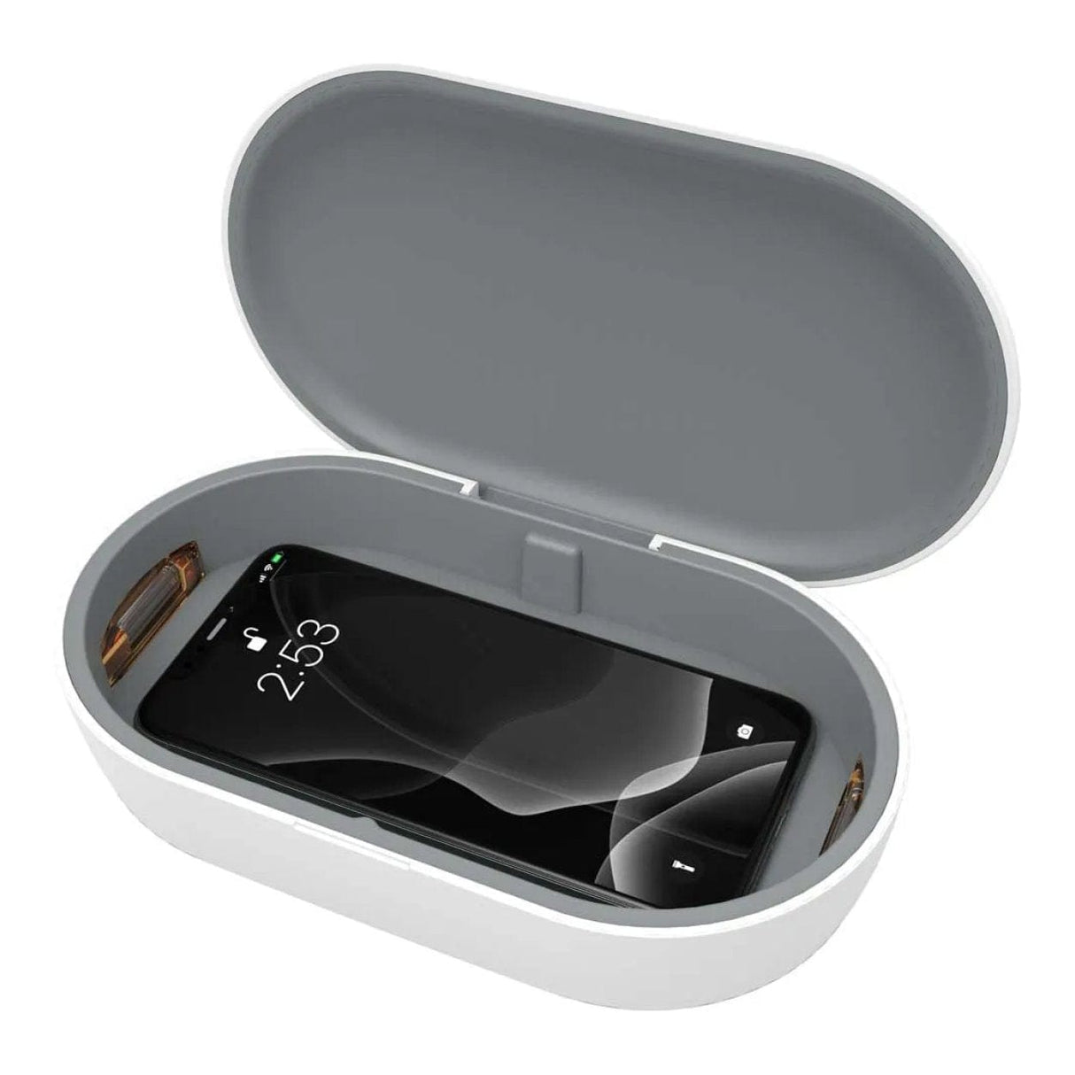 Adam Elements OMNIA UVC+ UV Ozone Sterilizer Box with Fast Wireless Charger White