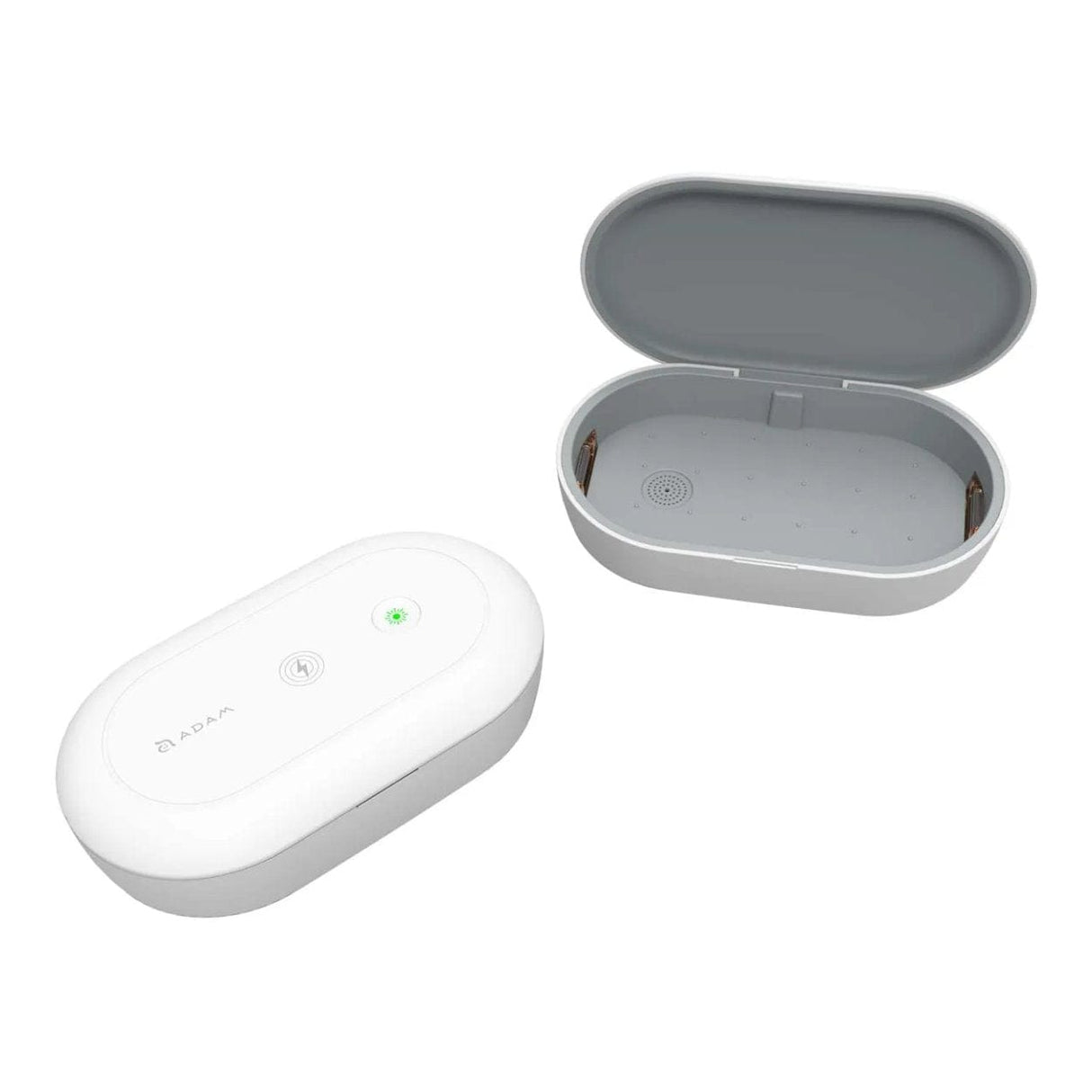 Adam Elements OMNIA UVC+ UV Ozone Sterilizer Box with Fast Wireless Charger White