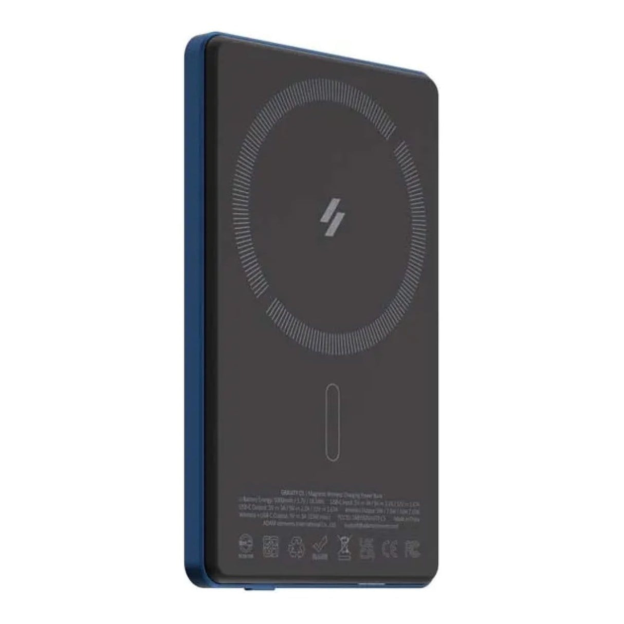 Adam Elements GRAVITY C5 5000mAh Wireless Ultra Slim Power Bank Blue APBADGVC5BL