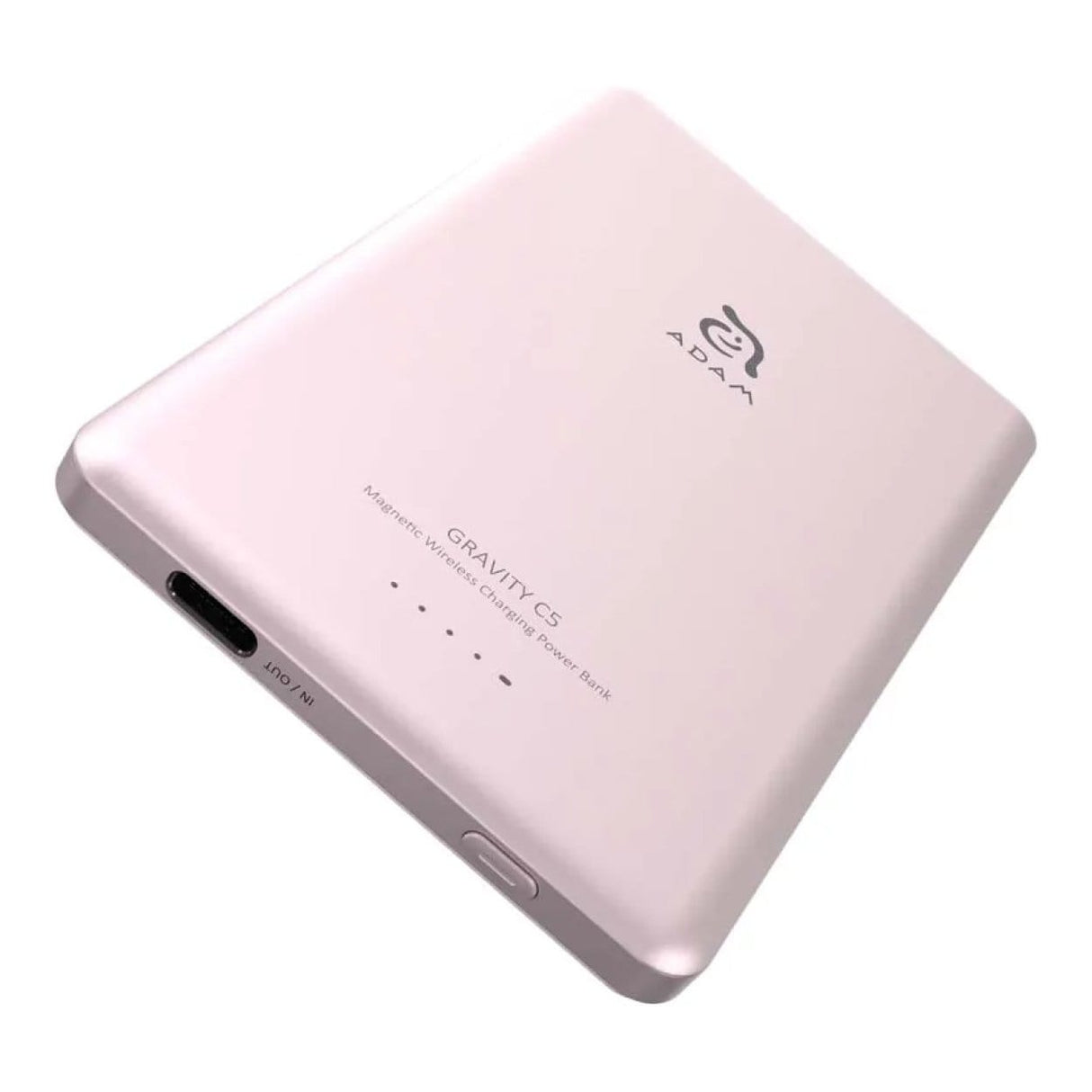 Adam Elements GRAVITY C5 5000mAh Wireless Ultra Slim Power Bank Pink APBADGVC5PK