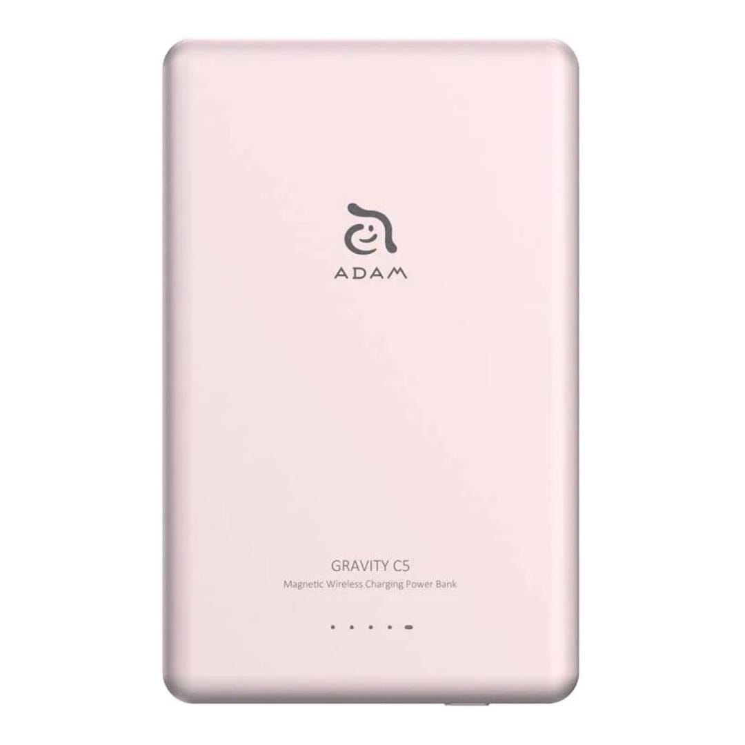Adam Elements GRAVITY C5 5000mAh Wireless Ultra Slim Power Bank Pink APBADGVC5PK