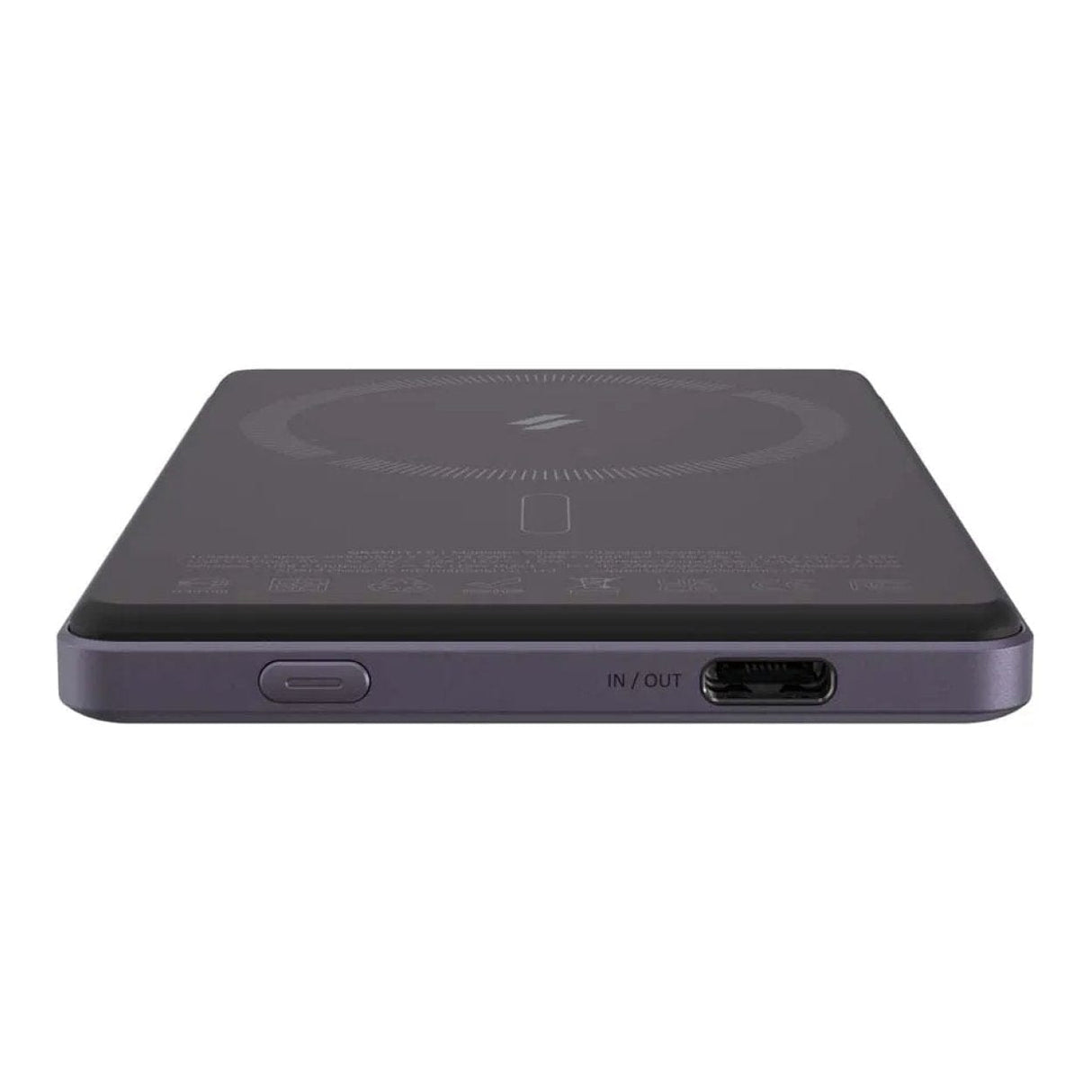 Adam Elements GRAVITY C5 5000mAh Wireless Ultra Slim Power Bank Purple APBADGVC5PP