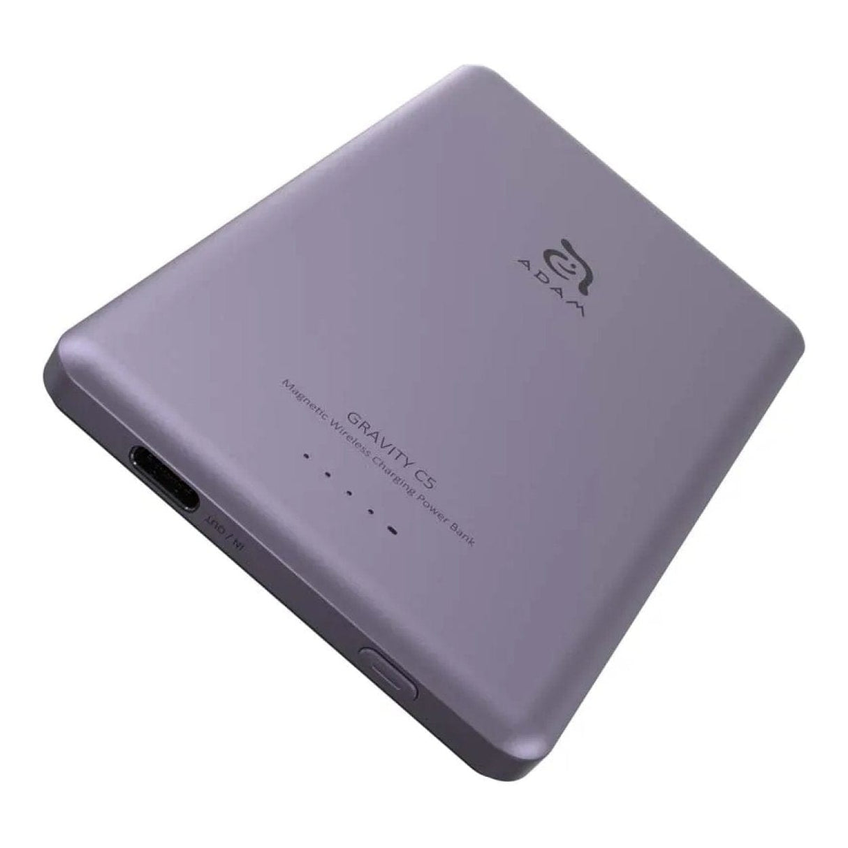 Adam Elements GRAVITY C5 5000mAh Wireless Ultra Slim Power Bank Purple APBADGVC5PP
