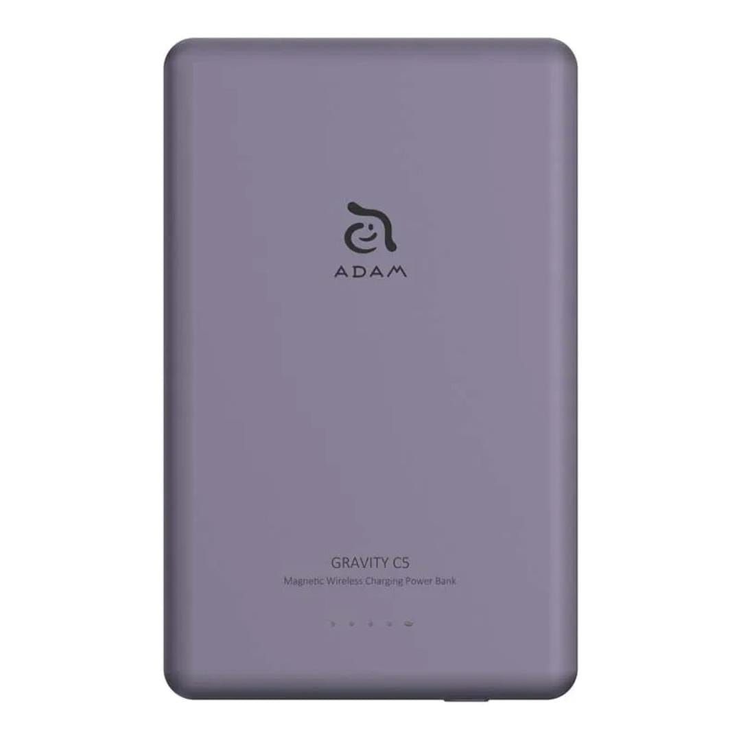 Adam Elements GRAVITY C5 5000mAh Wireless Ultra Slim Power Bank Purple APBADGVC5PP