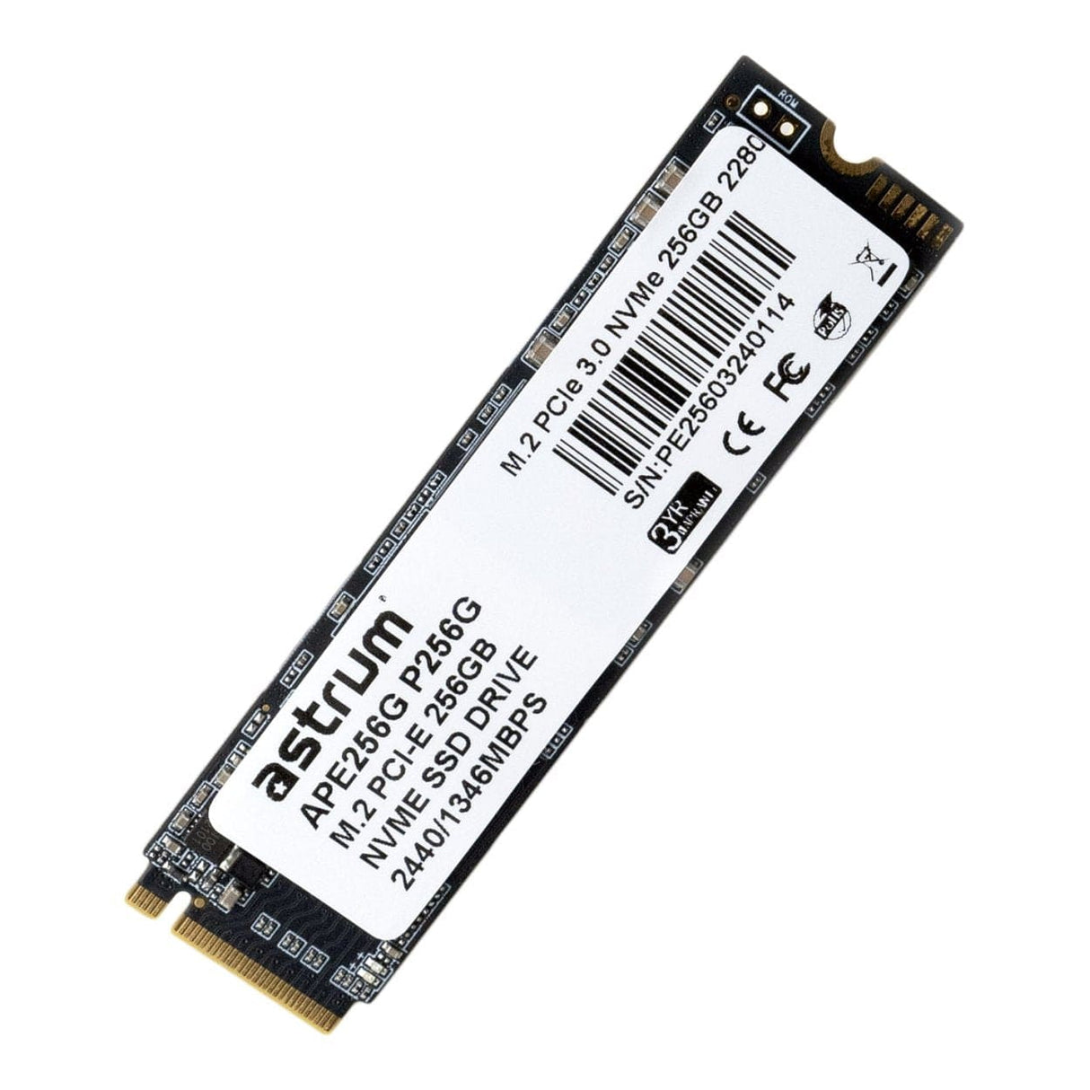 Astrum P256G M.2 256GB PCIe 3.0 NVMe Internal SSD APE256G