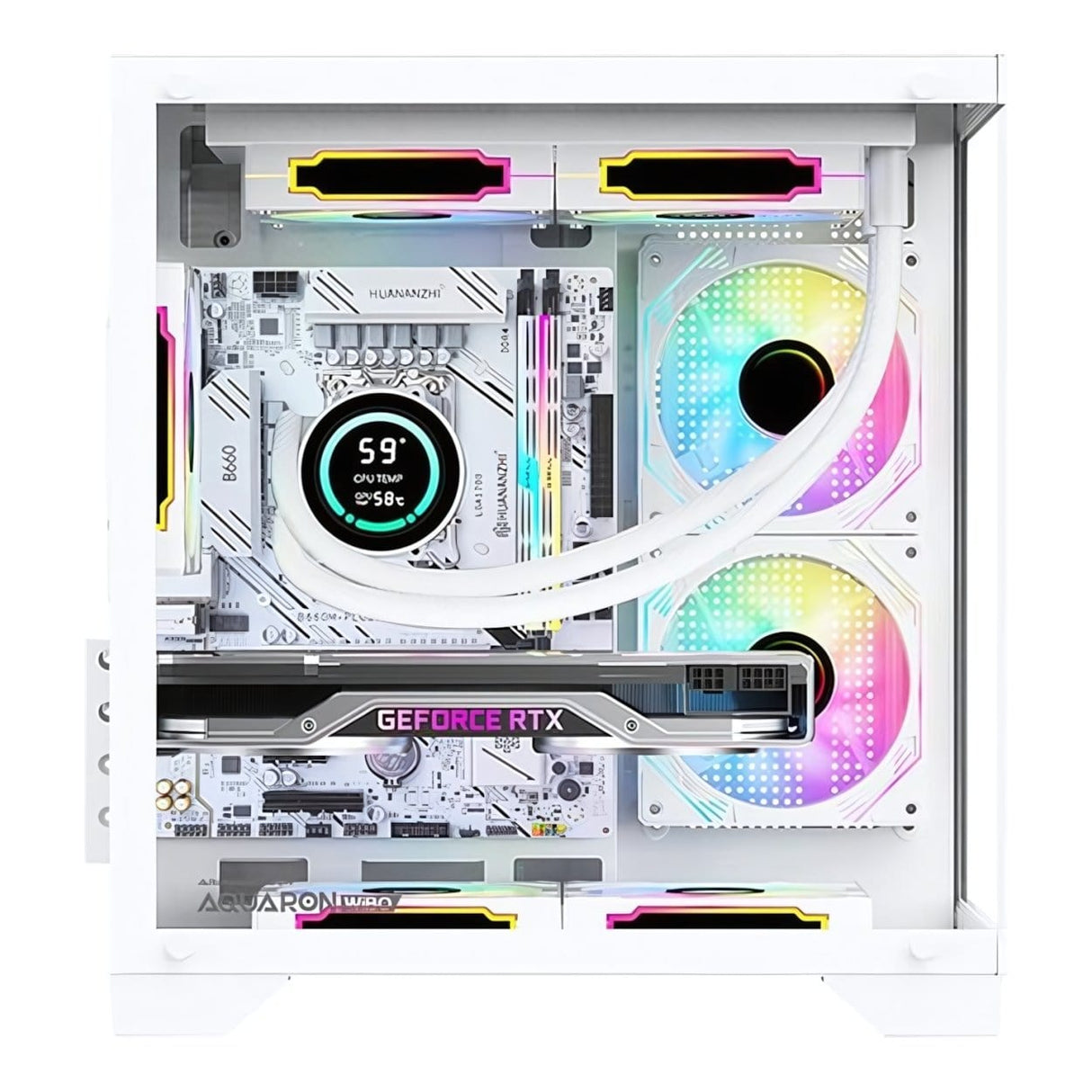 Armaggeddon Aquaron WiBO micro ATX Gaming PC Case - White AQUARONWIBOWHT