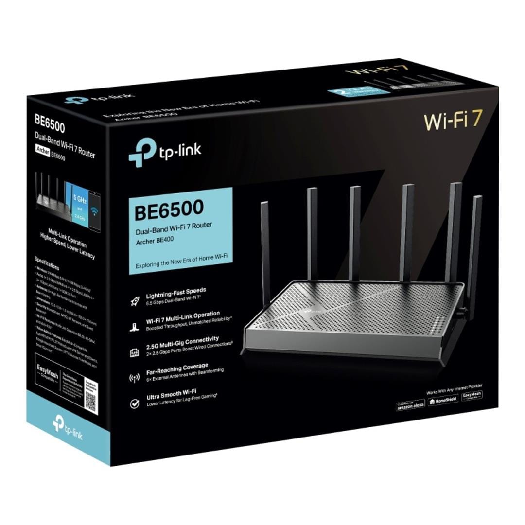 TP-Link Archer BE400 Dual-band Wi-Fi 7 Router Black