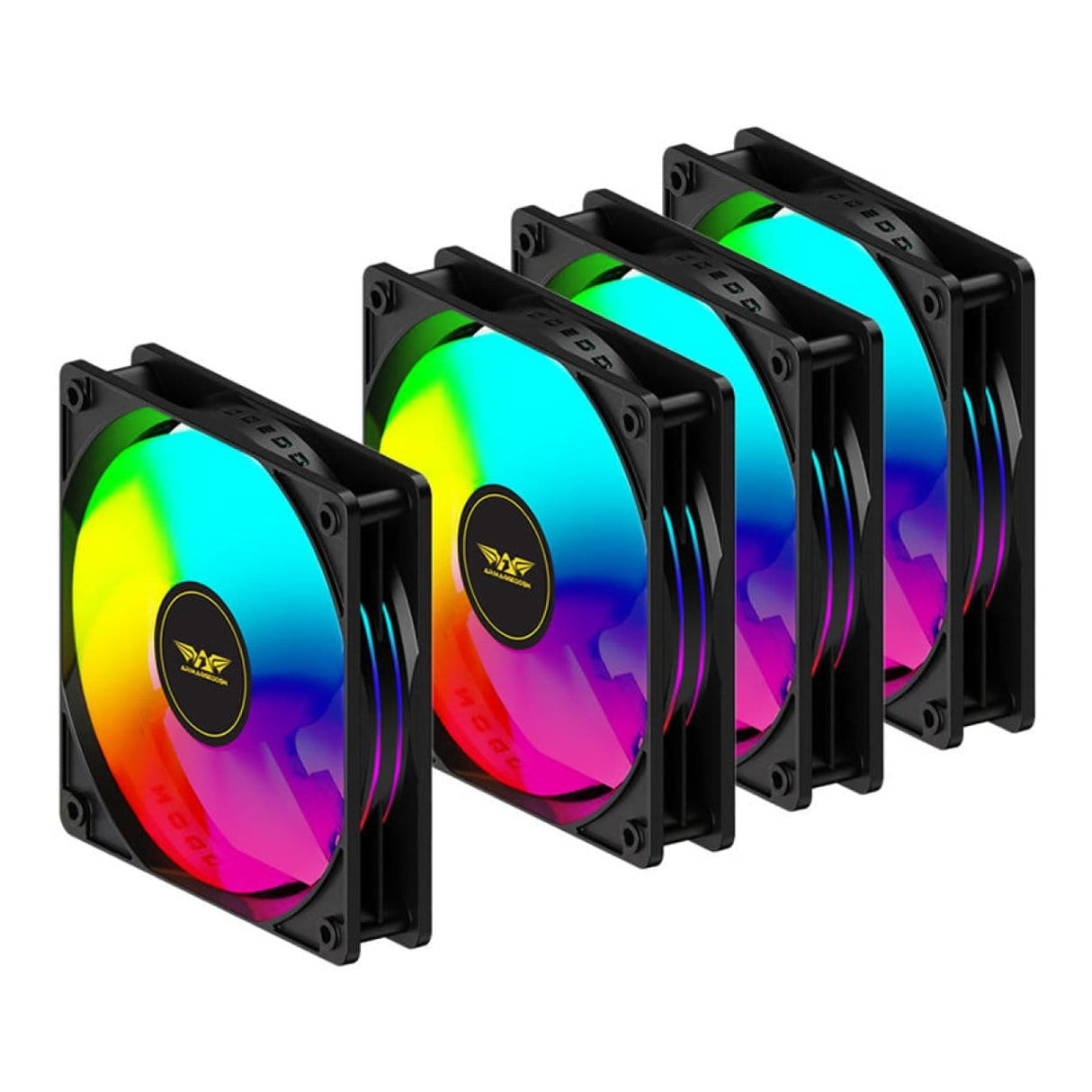 Armaggeddon ARGB Kit 6000 Pro Cooling 120mm Fan Kit Black ARGBKIT6000PROBLK