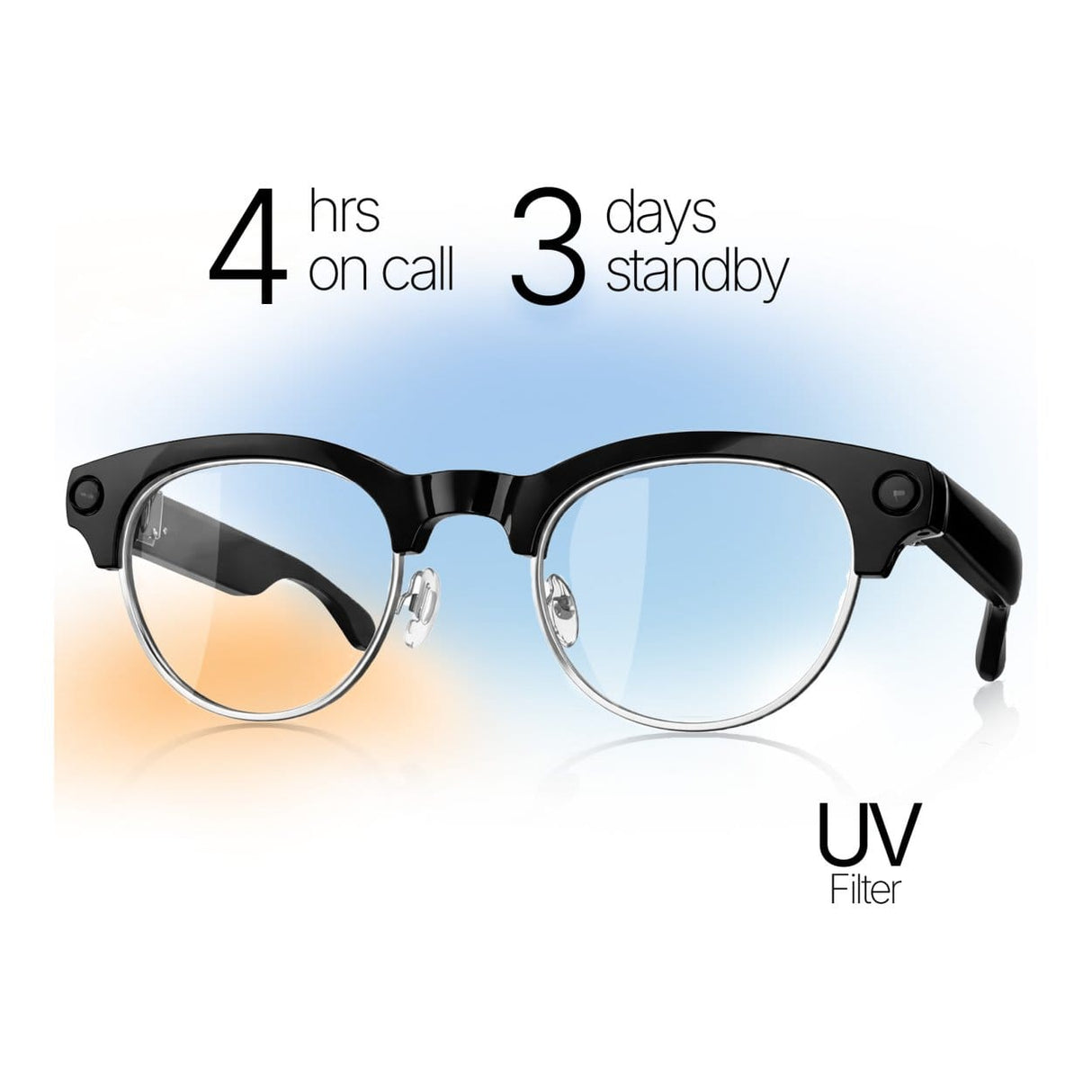 Astrum 32MP SG-V03H Oval AI Smart Glasses with Camera and Real Time Translation ASMGV03HB
