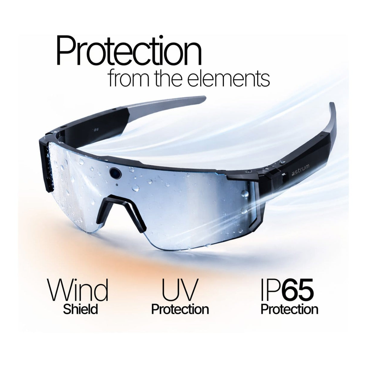 Astrum AI Sport Smart Glasses with 32MP Camera White ASMGV06SW