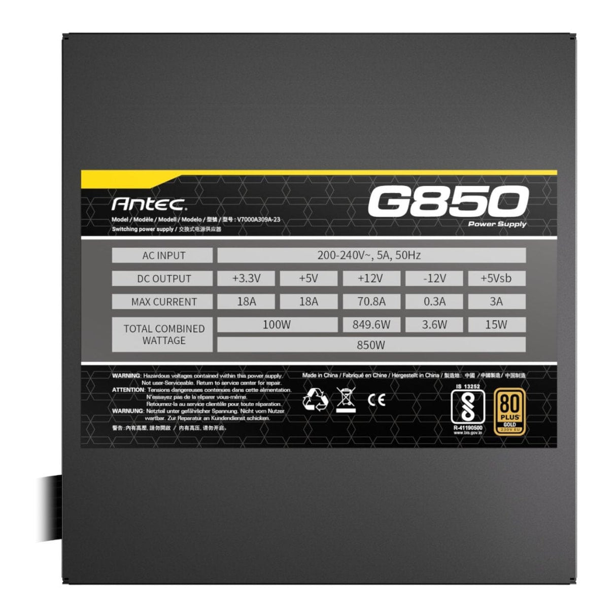 Antec Atom G850 850W 80 PLUS Gold Semi-Modular Power Supply