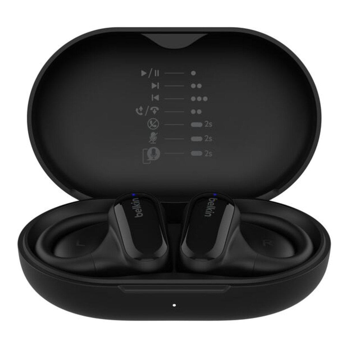 Belkin SoundForm Open-Ear Wireless Earbuds Black AUC013btBK