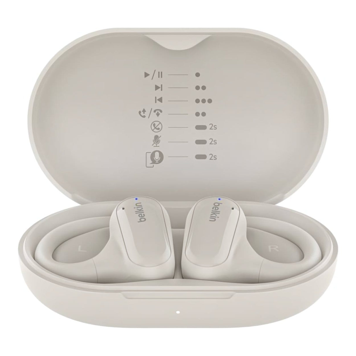 Belkin SoundForm Breeze Open Ear True Wireless Earbuds - Sand AUC013CTSA