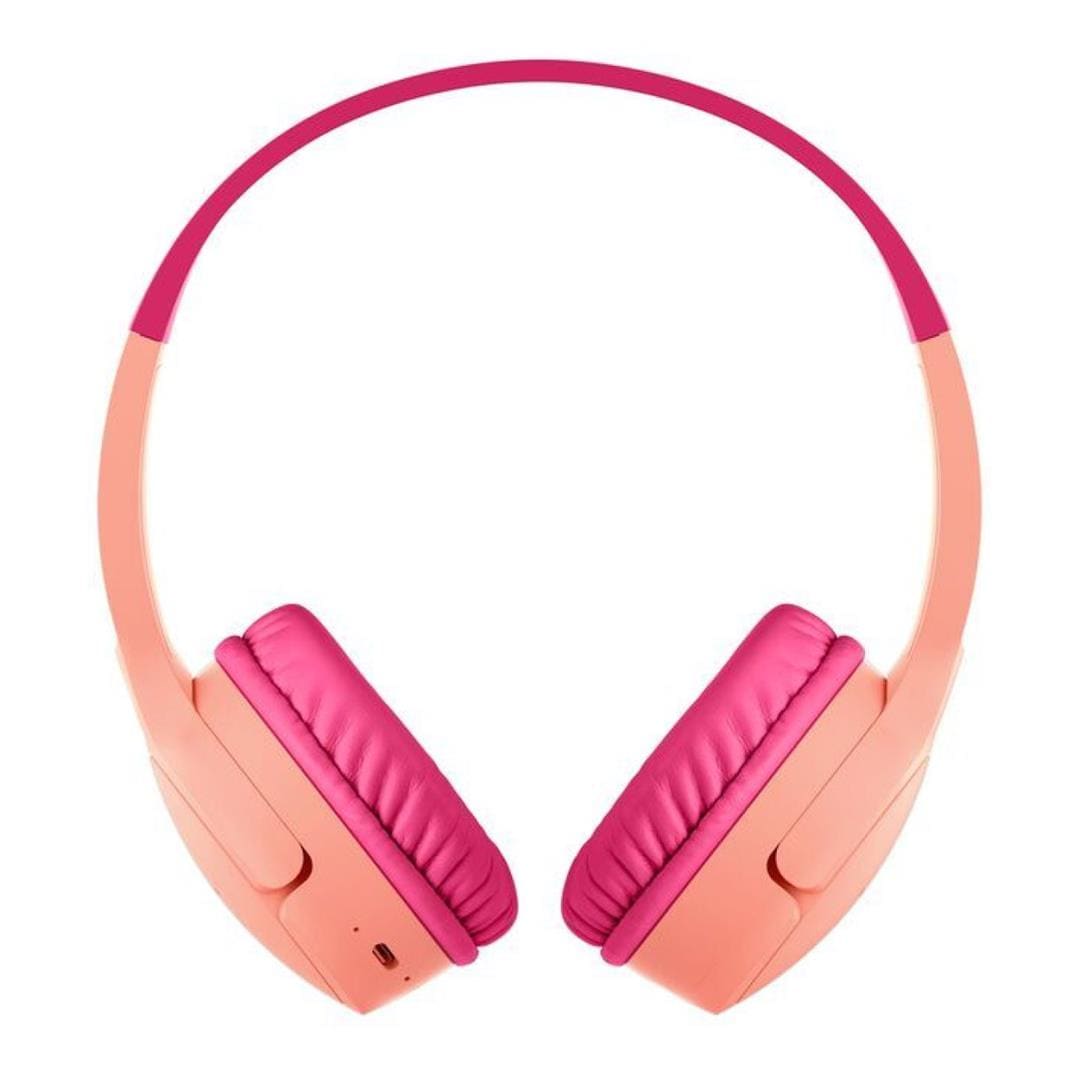 Belkin Soundform Mini Kids Wireless Headphones Pink with Case AUD001HQPKV3CS