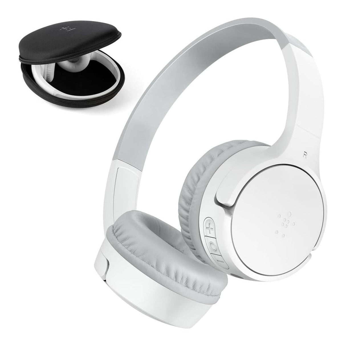 Belkin Soundform Mini Kids Wireless Headphones White with Case AUD001HQWHV3CS