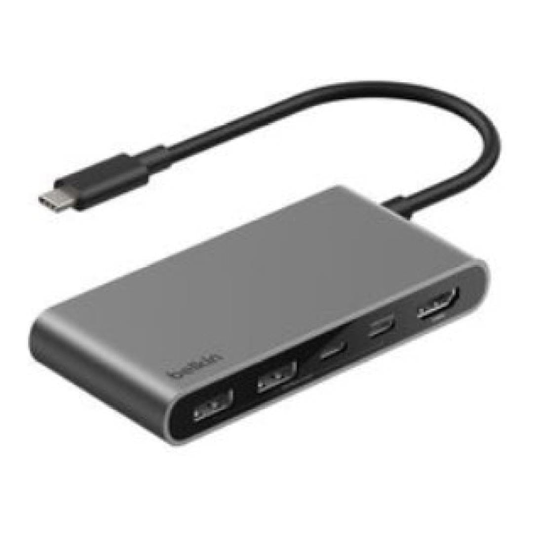 Belkin Connect 5-Port USB Hub with Dual USB-C Ports Black AVC022HQSGY